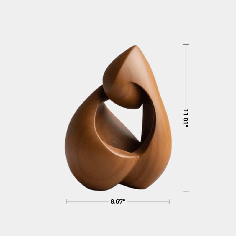 Modern Abstract Handmade Wooden Sculptures Minimalist Wood Art Decor