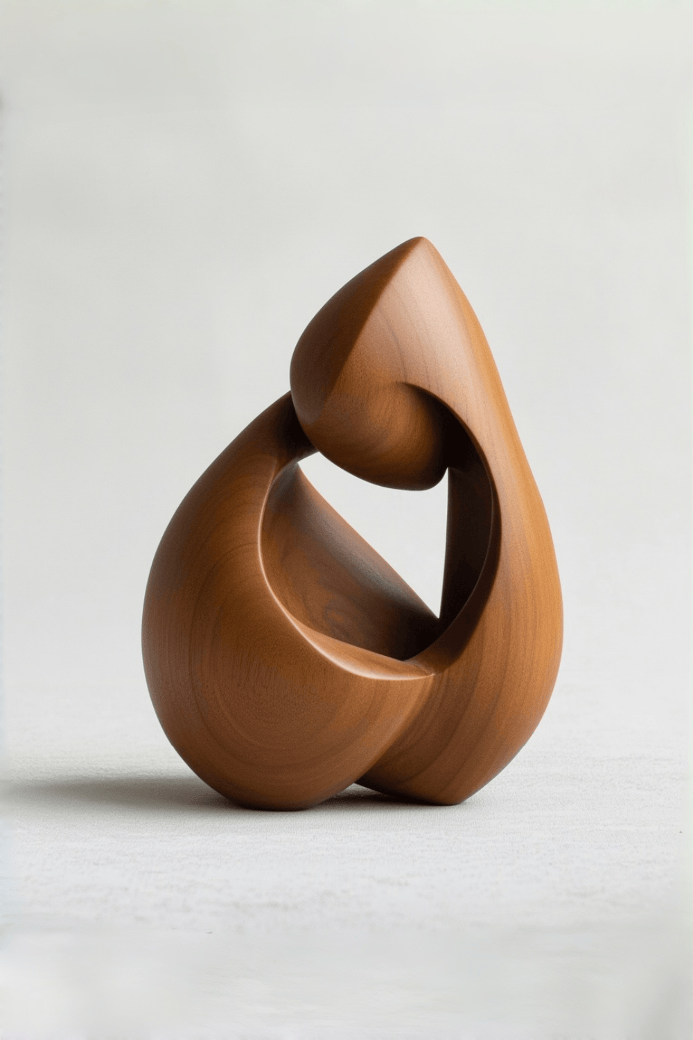 Modern Abstract Handmade Wooden Sculptures Minimalist Wood Art Decor