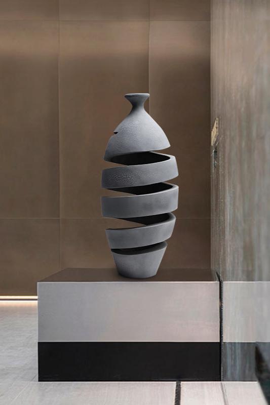 Custom Wood Sculpture Modern Abstract Wood Carving Wooden Sculpture