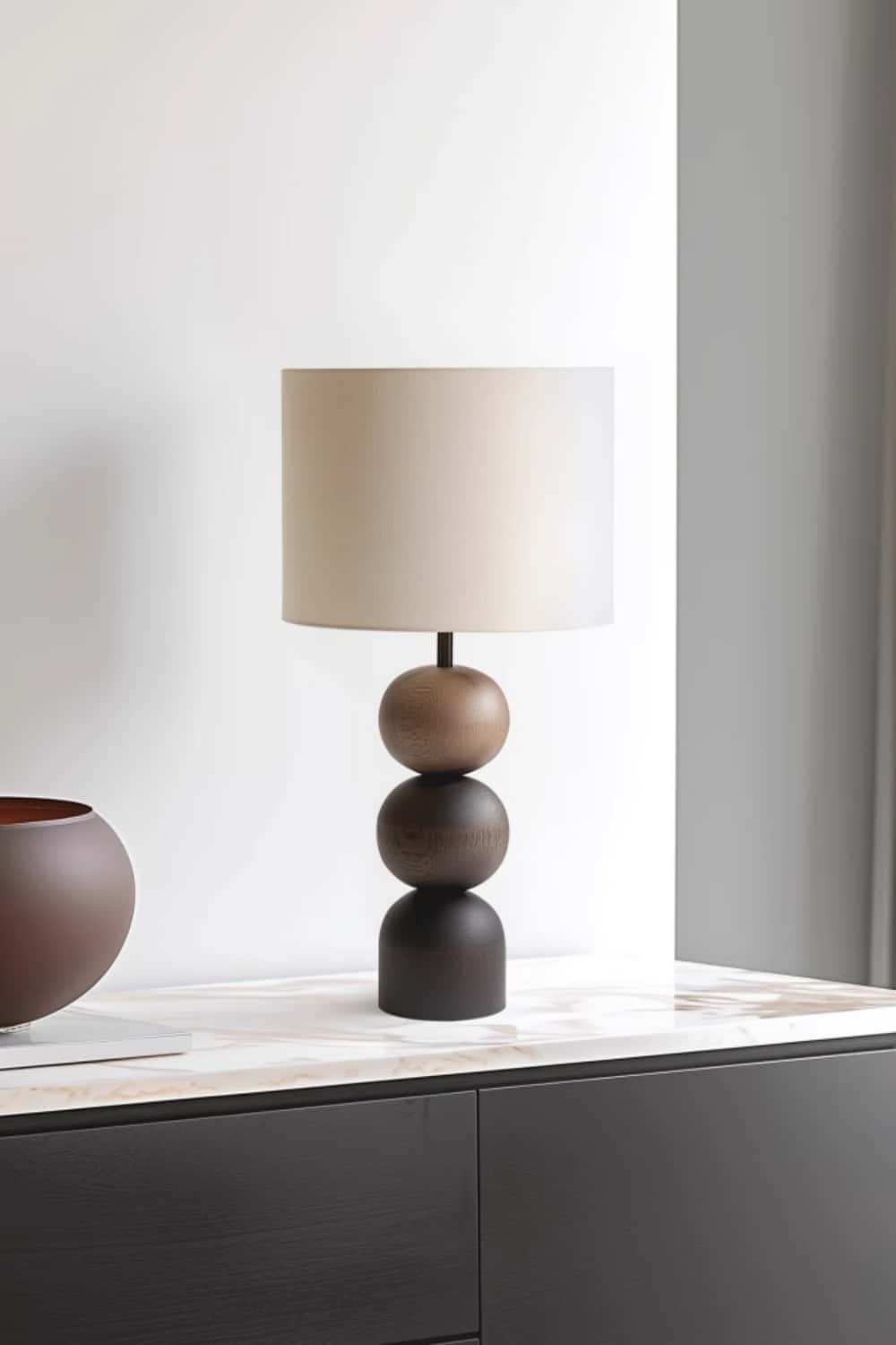 Handcrafted Wood Desk Lamp Handmade Abstract Wooden Lamp Wood Art Table Lighting