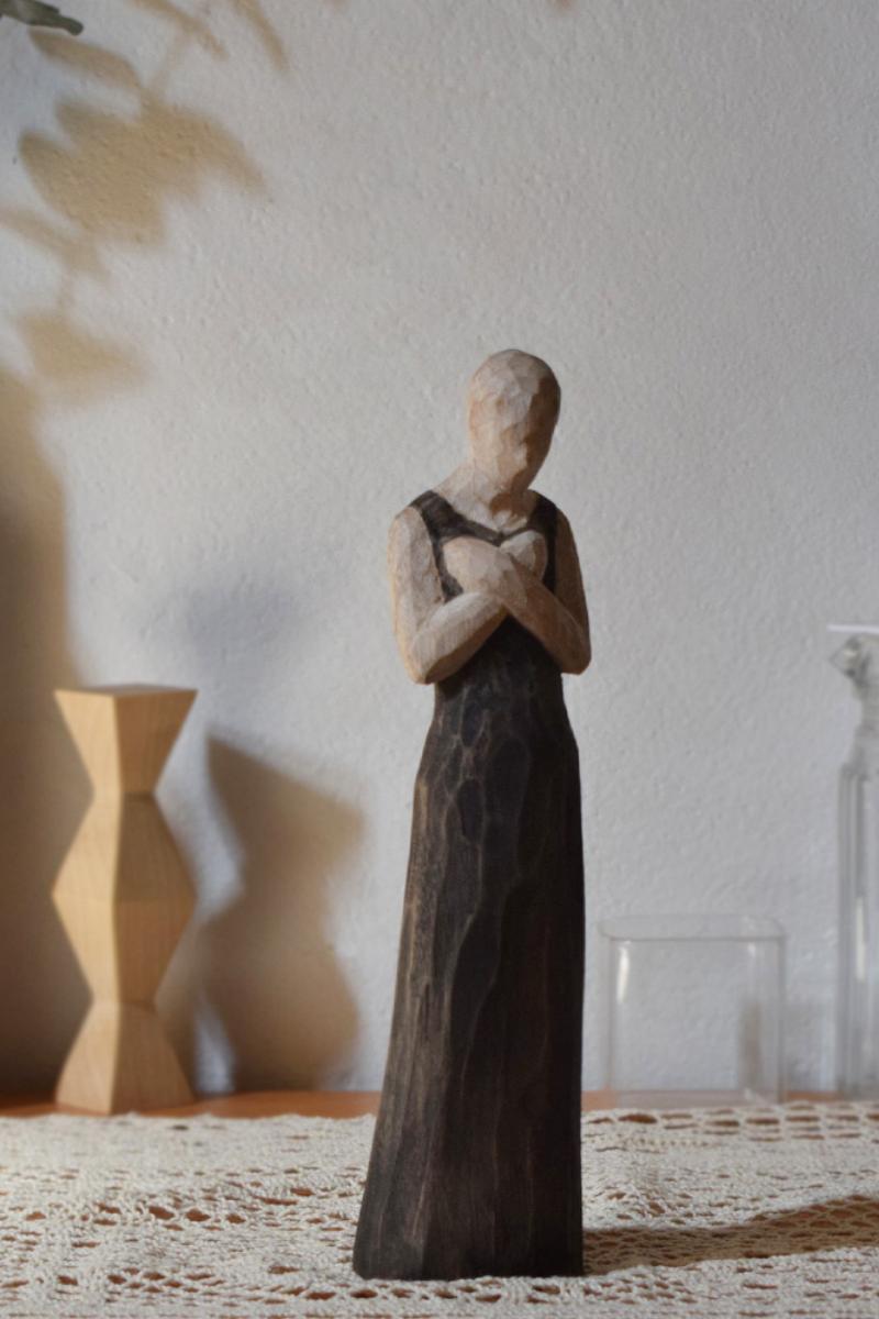 Sculpture Art Wood Carving Hand Carving Wood Crafts Diy Gift Carving Ffigures Body Art Wood Artwork