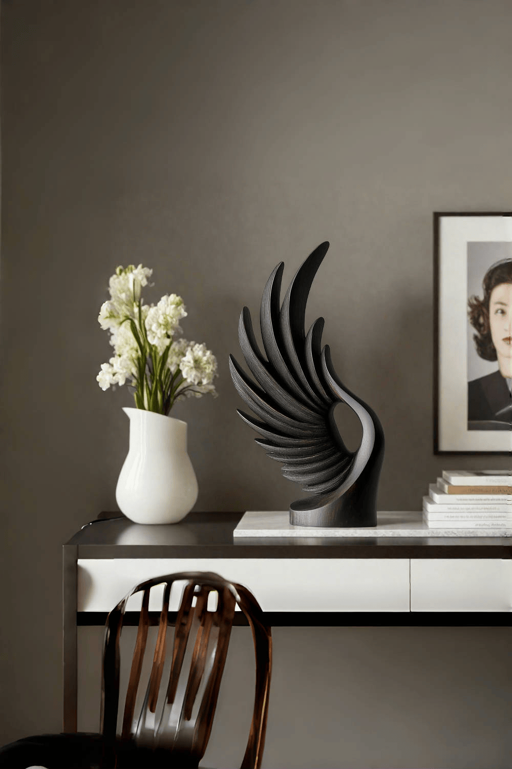 Modern Abstract Wooden Carving Hand Carved Wooden Sculpture Wood Art