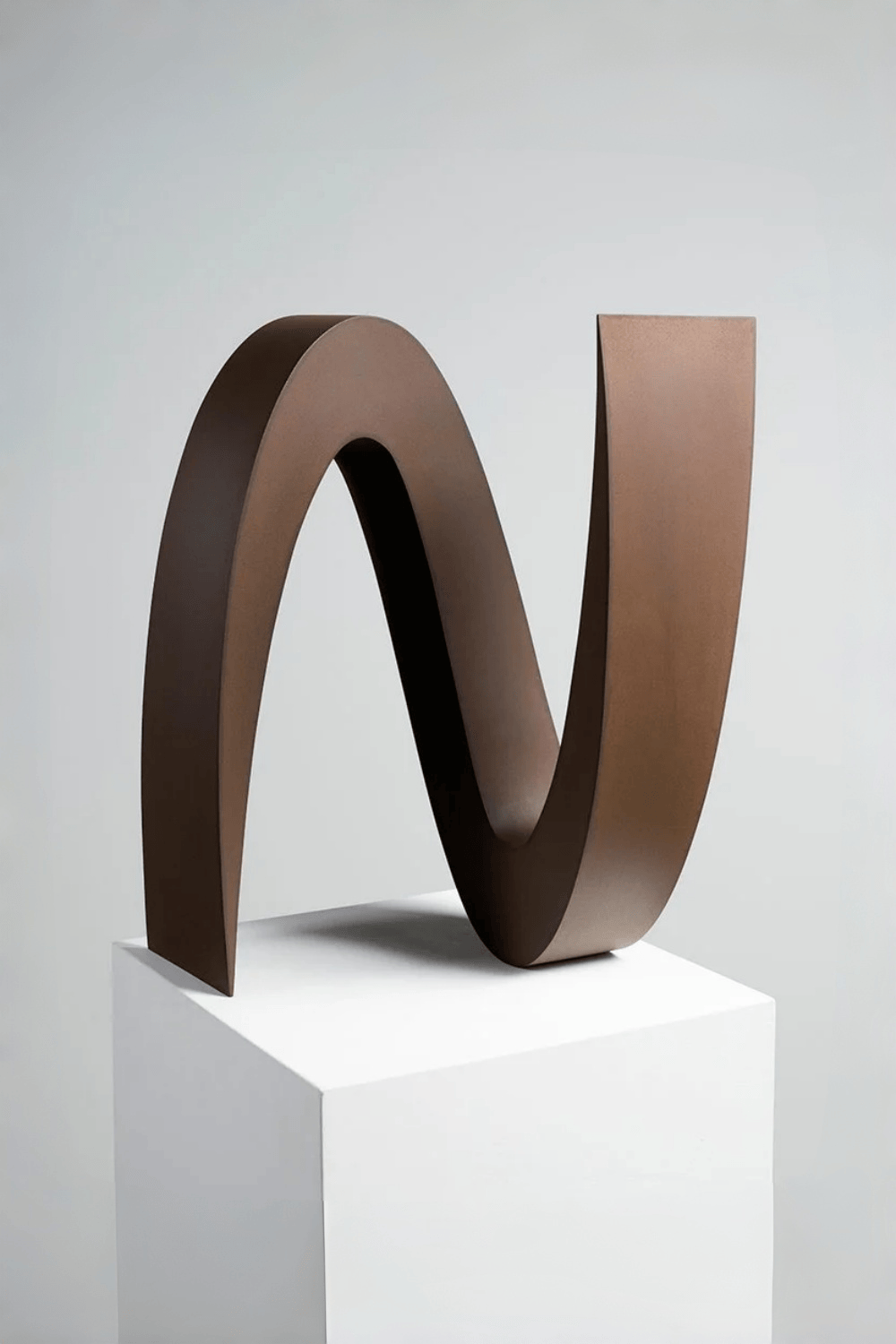 Wave Abstract Wooden Sculpture Modern Handcrafted Wood Minimalist Art Décor