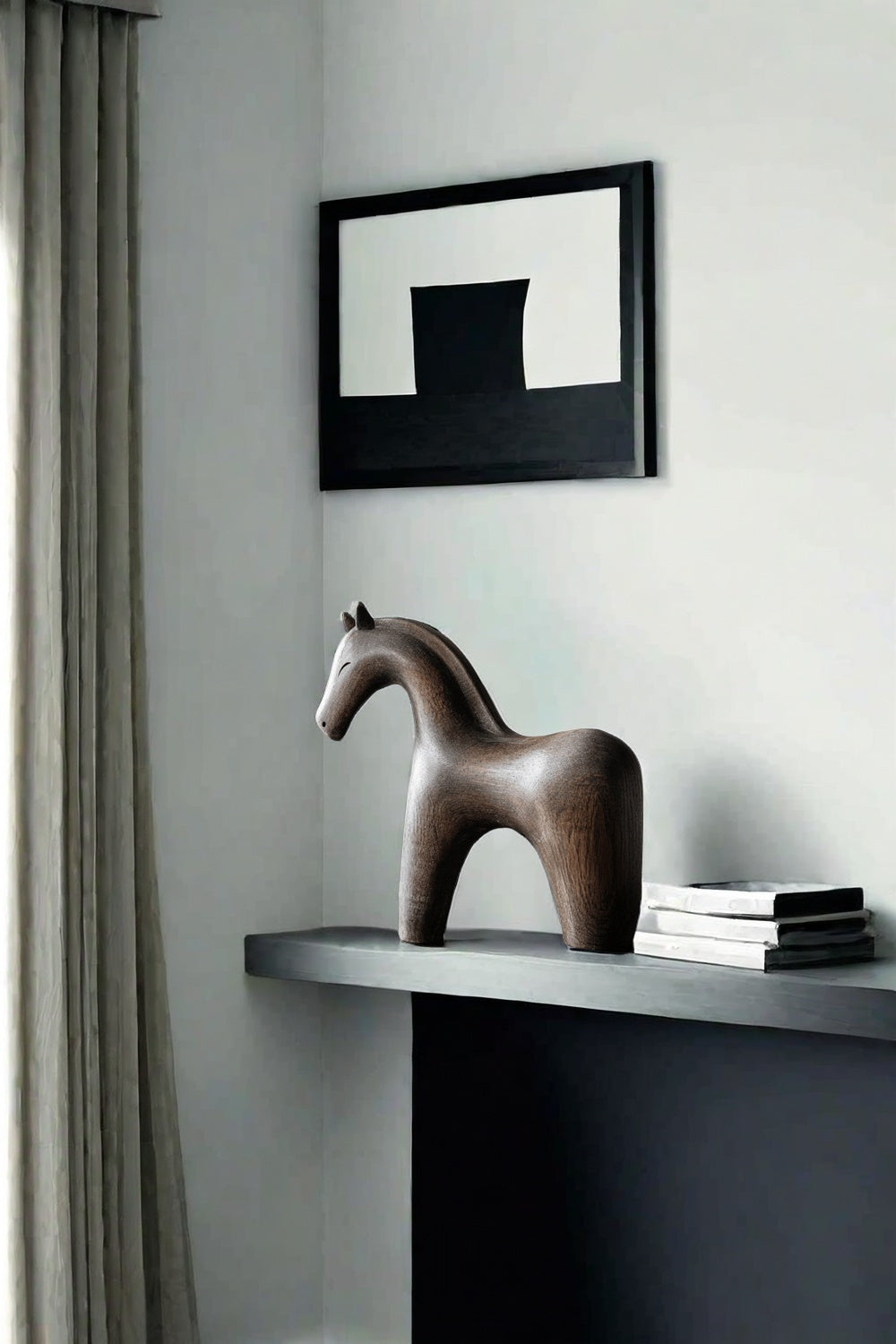 Wooden Horse Statue Wood Carving Horses In Wood Carved Animals Sculpture