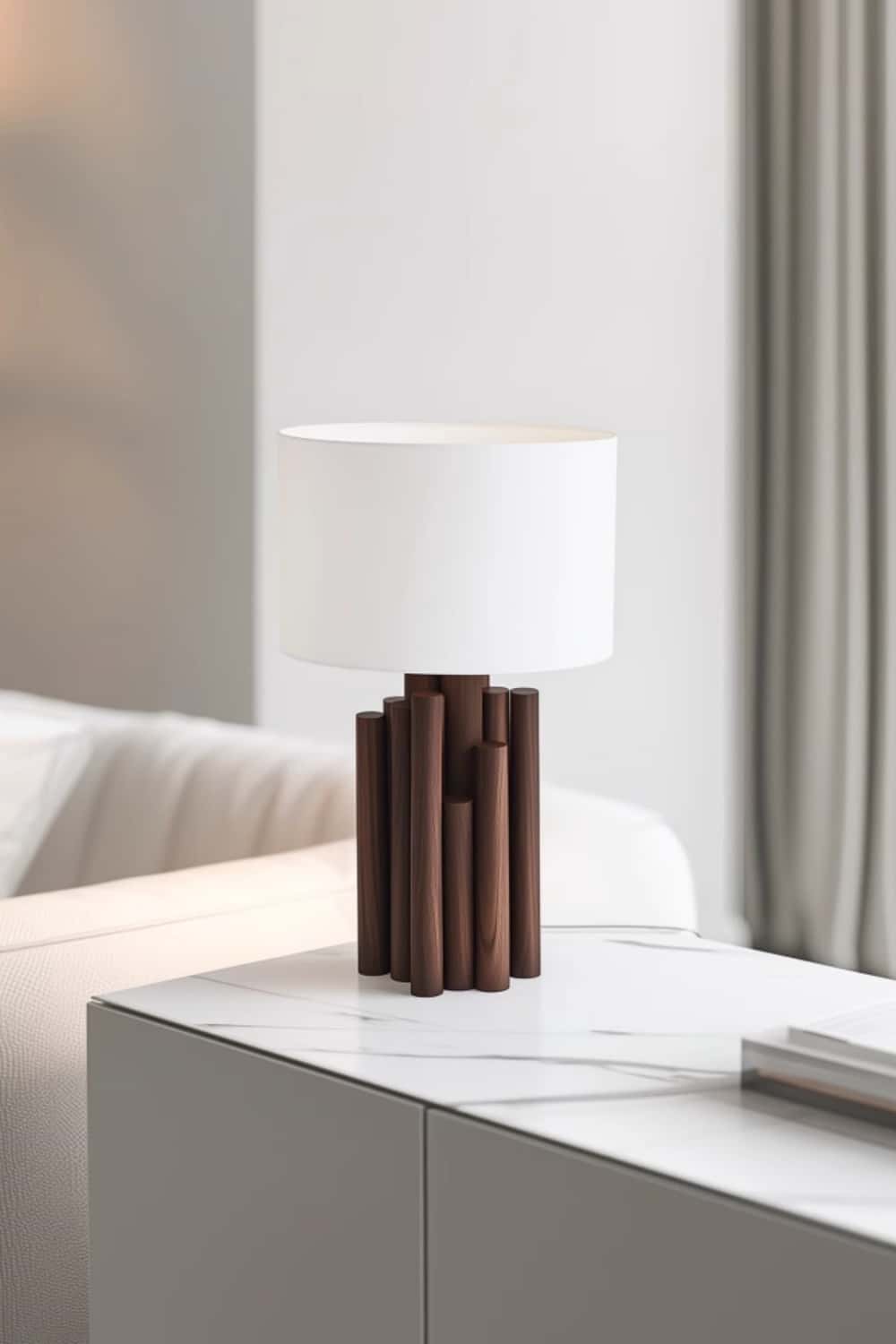 Wooden Table Lamp Wooden Desk Lamp Handmade Desk Lamp Wooden Bedside Lamp