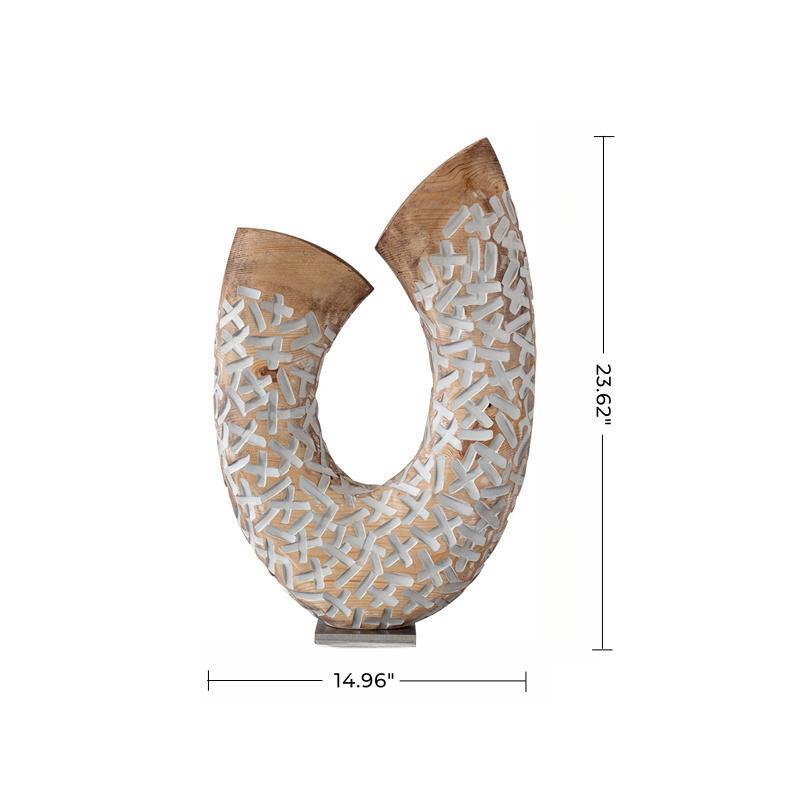 Custom Wood Sculpture Modern Abstract Wood Carving Wooden Sculpture