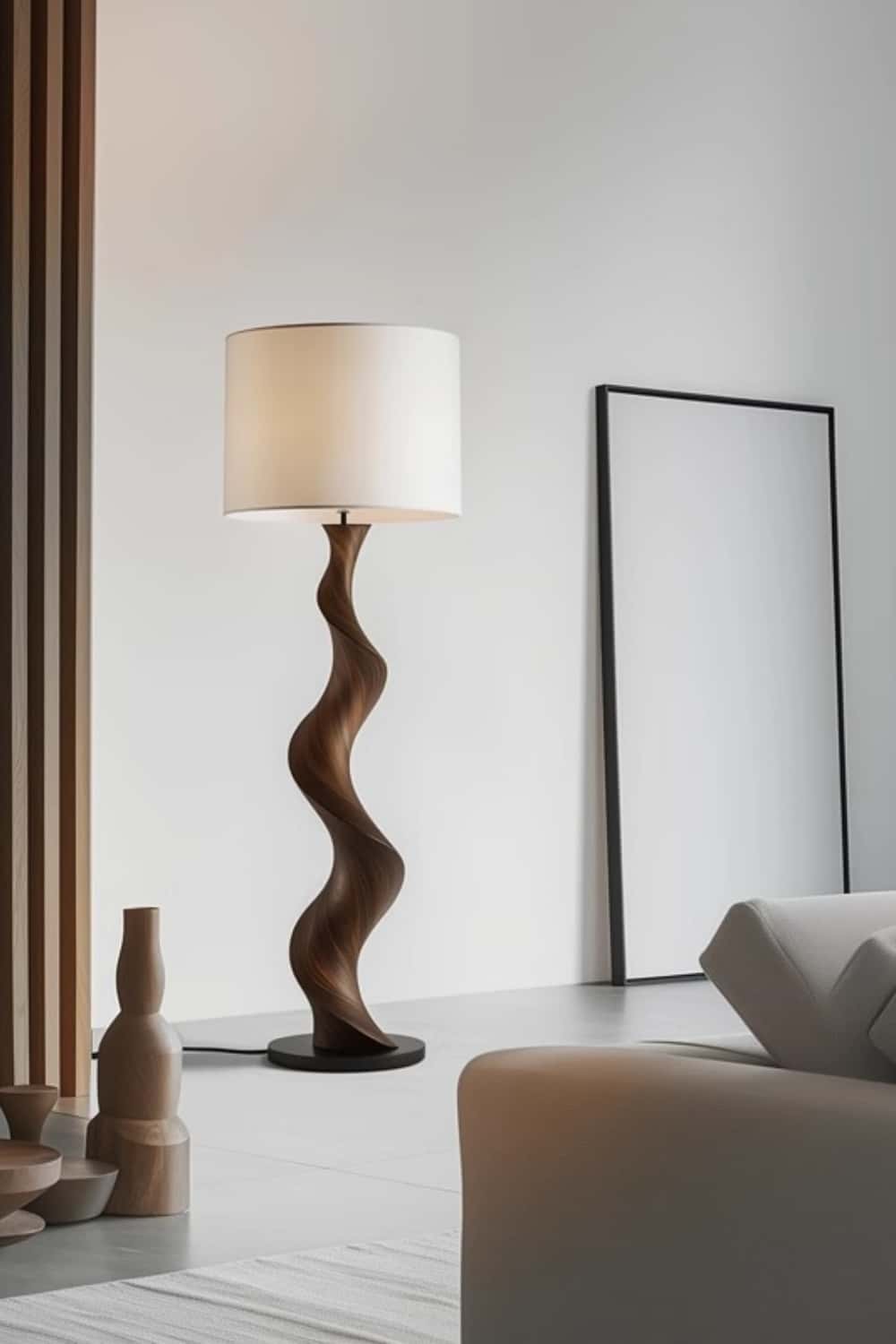 Wooden Floor Lamp Floor Wood Light Lamp Standing Wooden Lamp Floor Light Wood Modern Floor Lamp