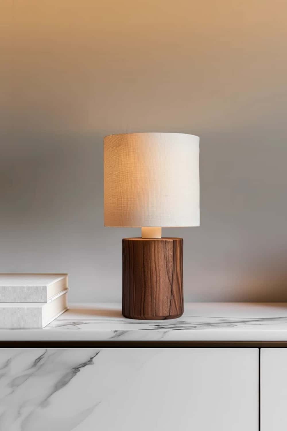 Abstract Wooden Lamp Wood Art Table Lighting Sculptural Wood Table Lamp