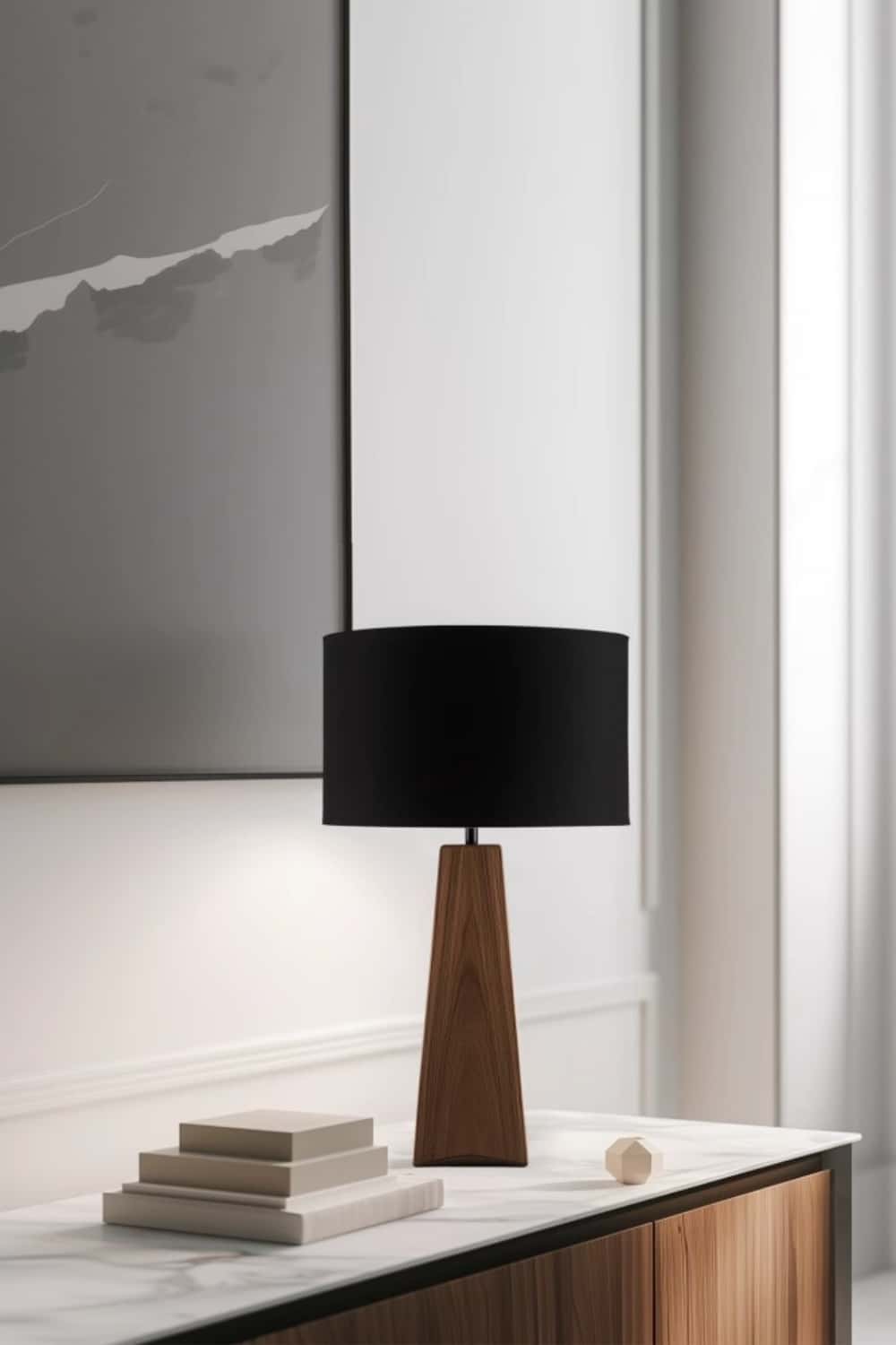 Wooden Table Lamp Wooden Desk Lamp Handmade Desk Lamp Wooden Bedside Lamp