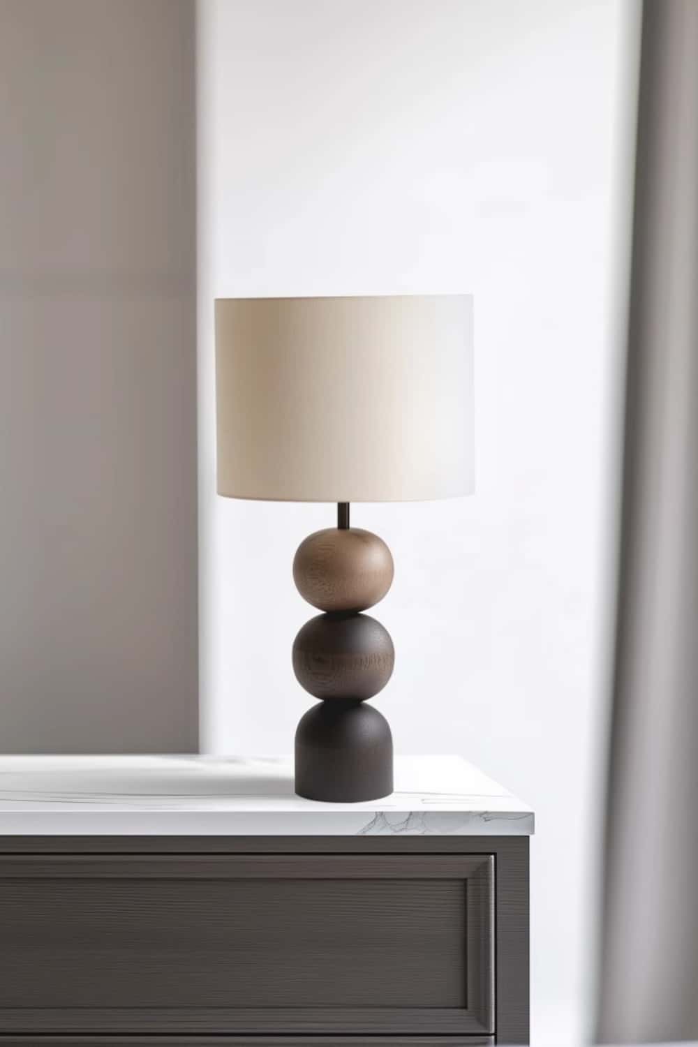 Handcrafted Wood Desk Lamp Handmade Abstract Wooden Lamp Wood Art Table Lighting