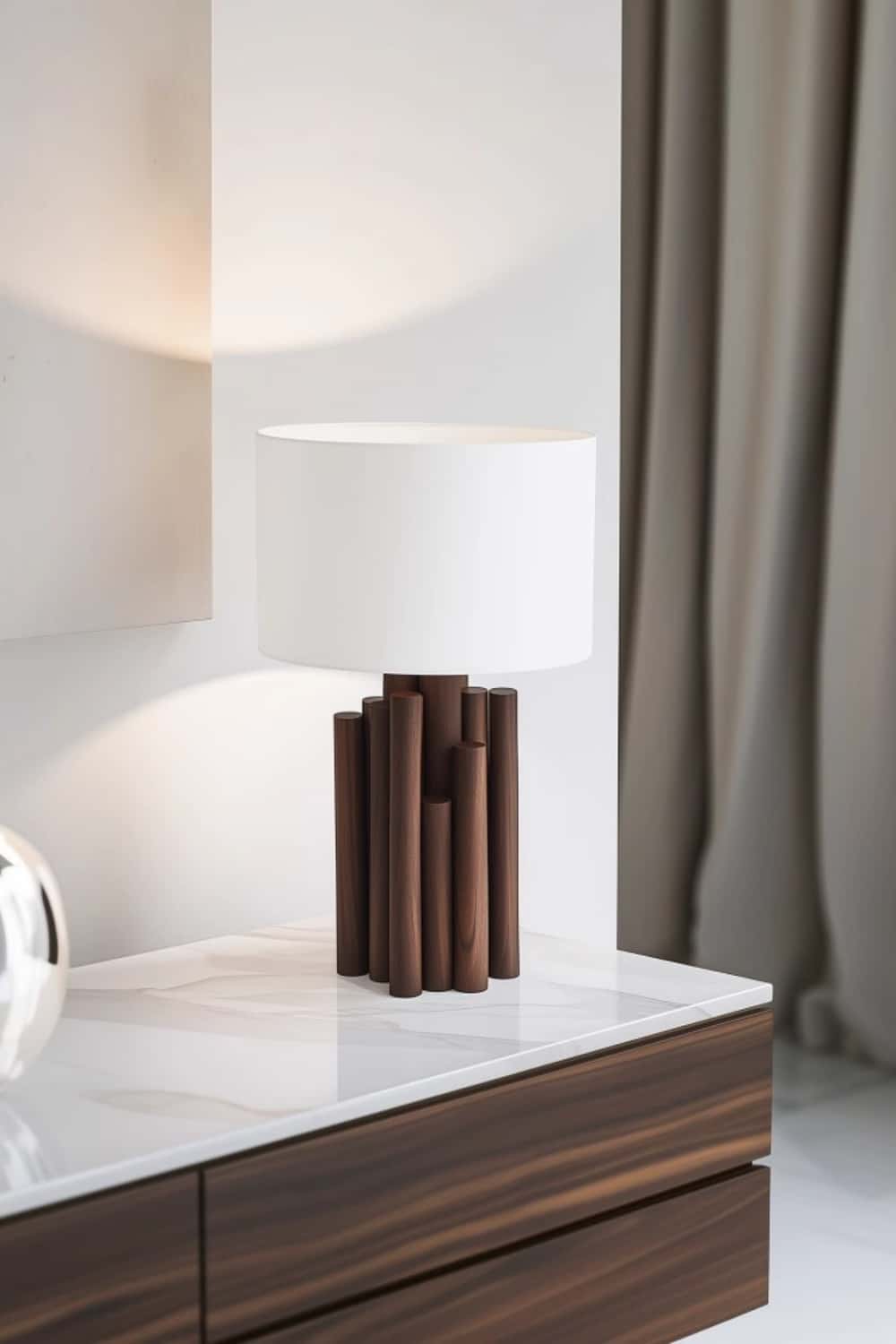 Wooden Table Lamp Wooden Desk Lamp Handmade Desk Lamp Wooden Bedside Lamp