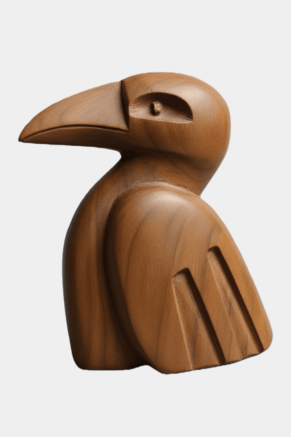Abstract Wooden Bird Sculpture Handmade Wood Sculpture Modern Art Decor