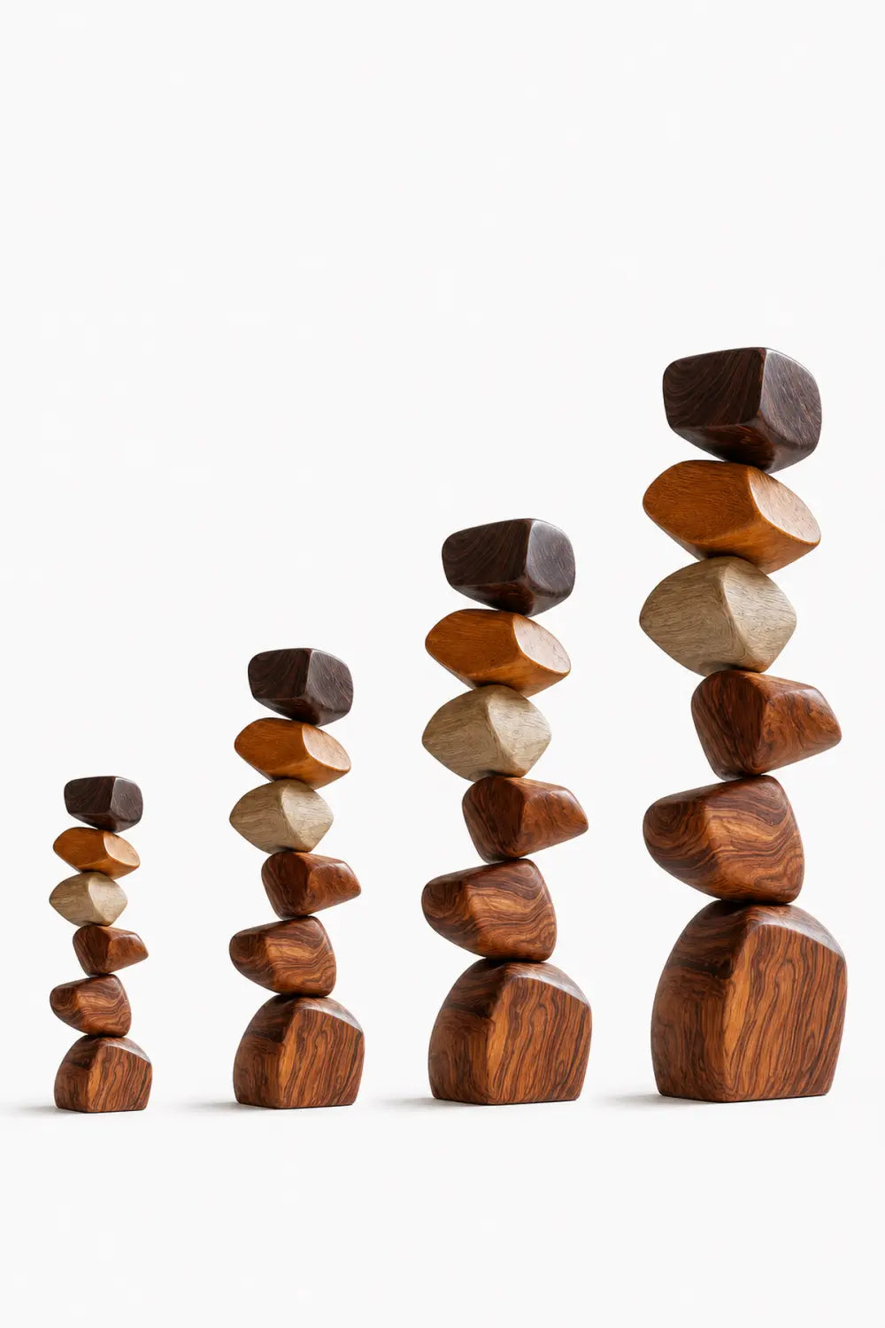 Large Abstract Wooden Floor Sculpture Minimalist Home Decor Art Piece For Living Room