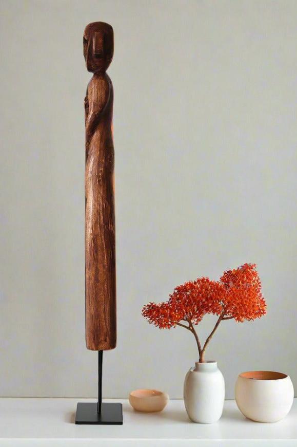 Hand Carved Tall African Wooden Statues Wood Carvings Wood Sculpture