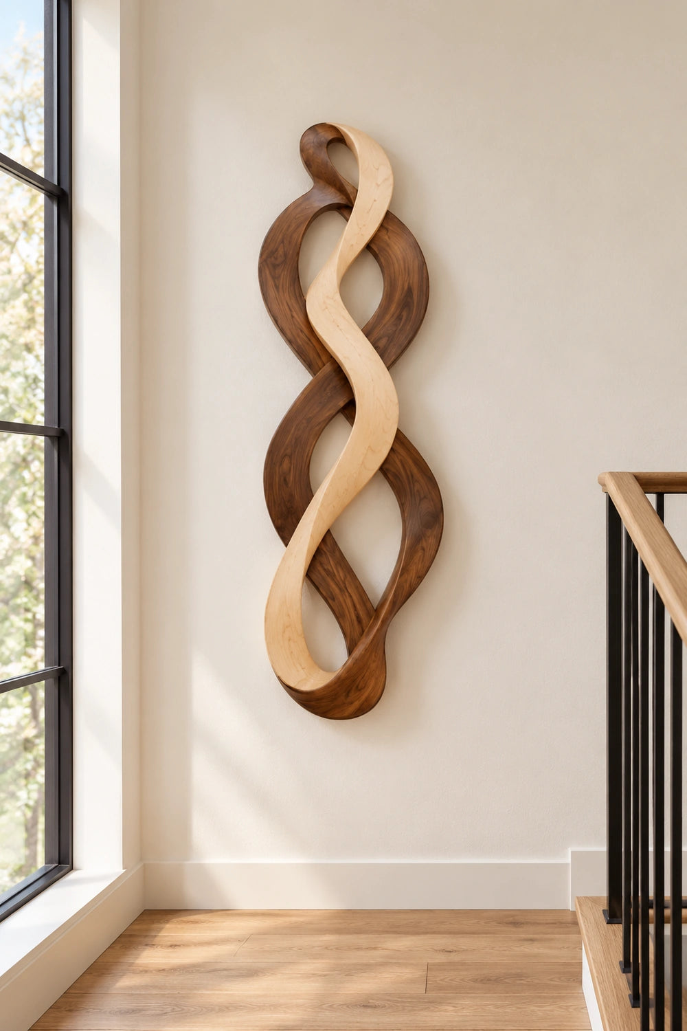 Abstract Wooden Wall Sculpture Modern Home Decor Art Piece For Living Room Entryway Office Space Design