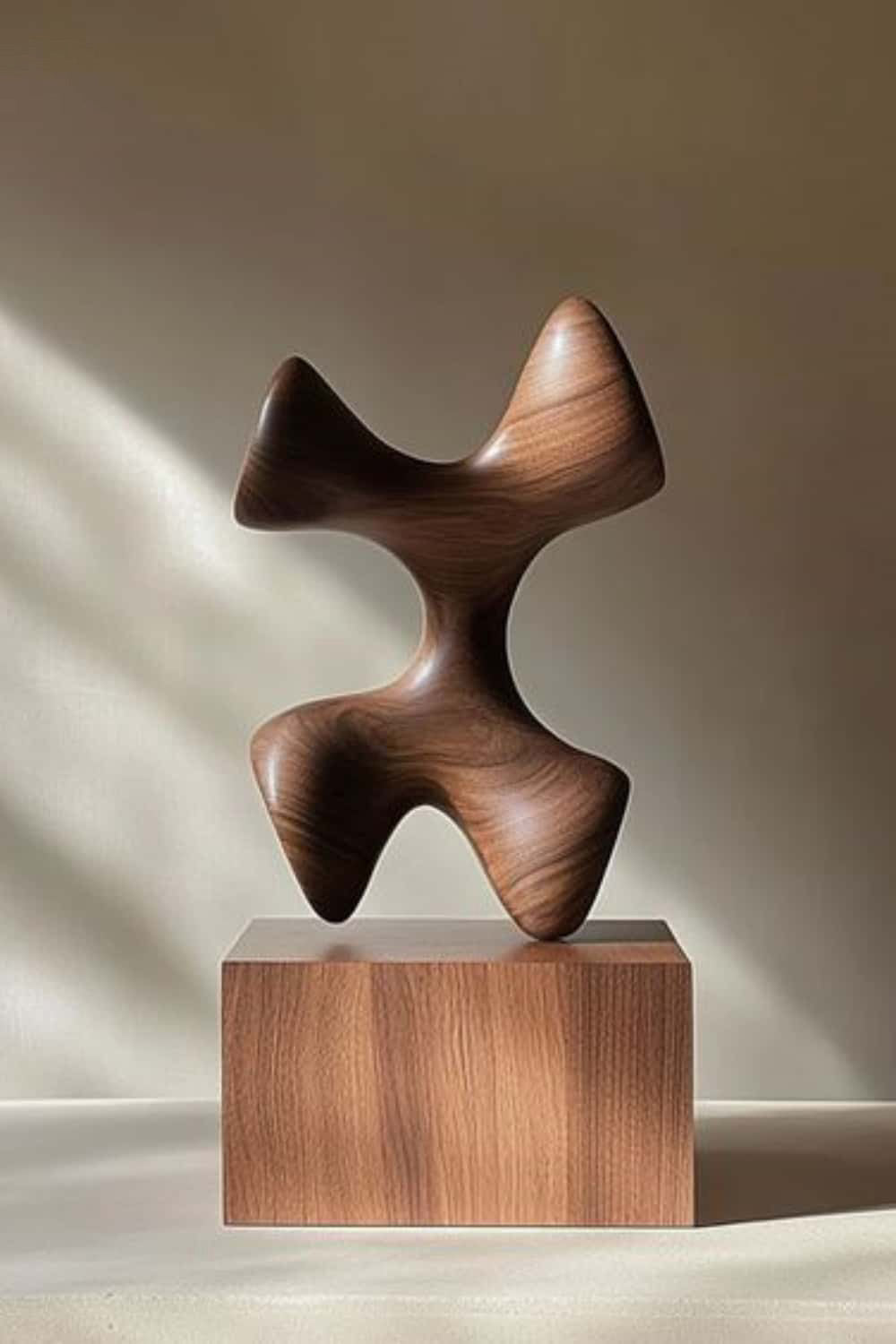 Wood Carving Sculpture With Wood Abstract Wooden Sculpture Art Ornaments