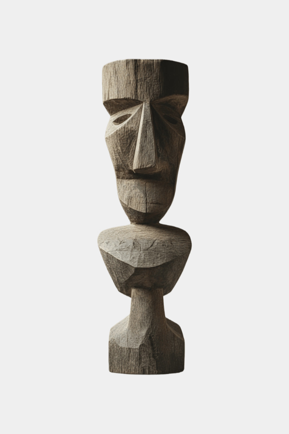 African Large Abstract Wooden Sculpture Tribal Art Decor Wooden Statues