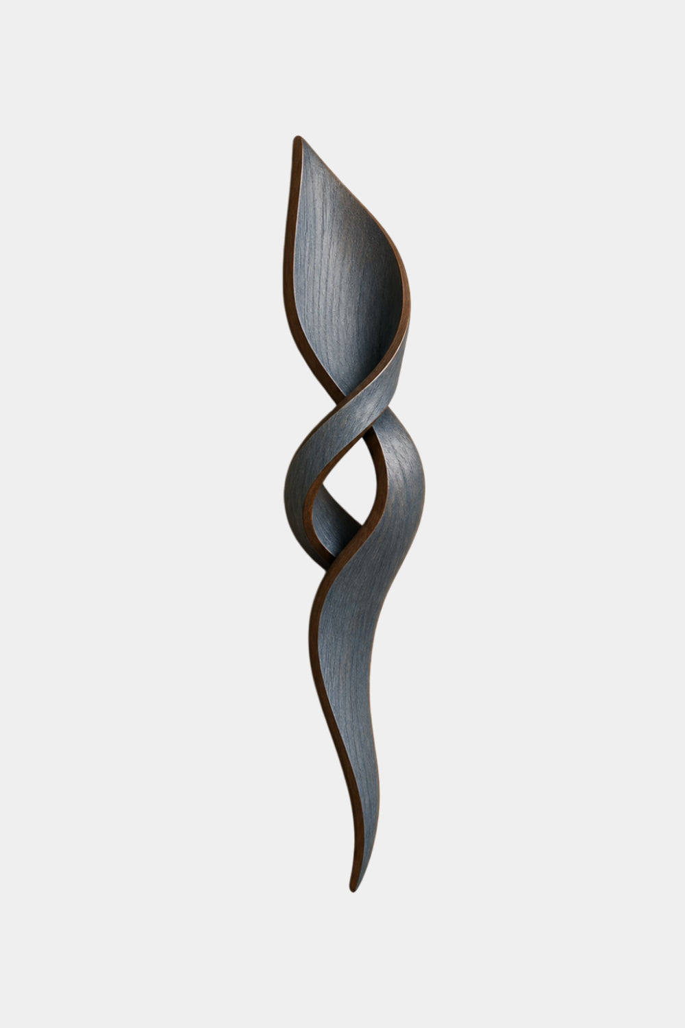 Rustic Modern Wood Wall Sculpture | Charcoal Gray Wall Hanging | Industrial Loft Art