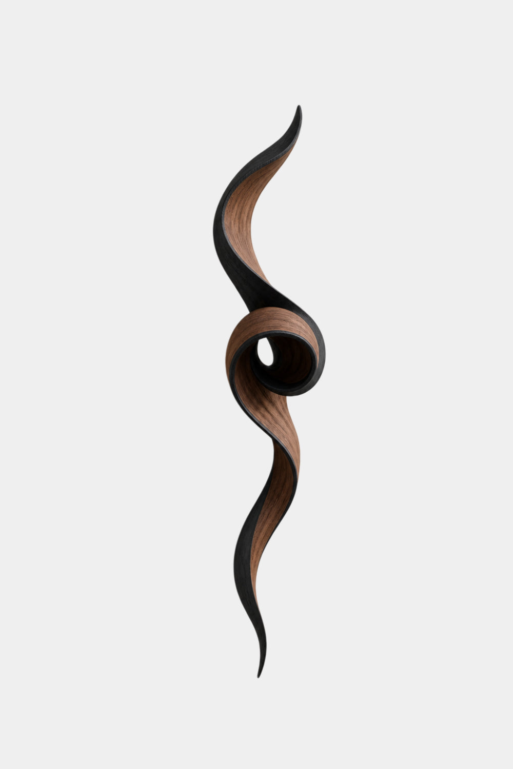 Coiled Wood Wall Sculpture | Architectural Spiral Wall Art | Modern Zen Decor