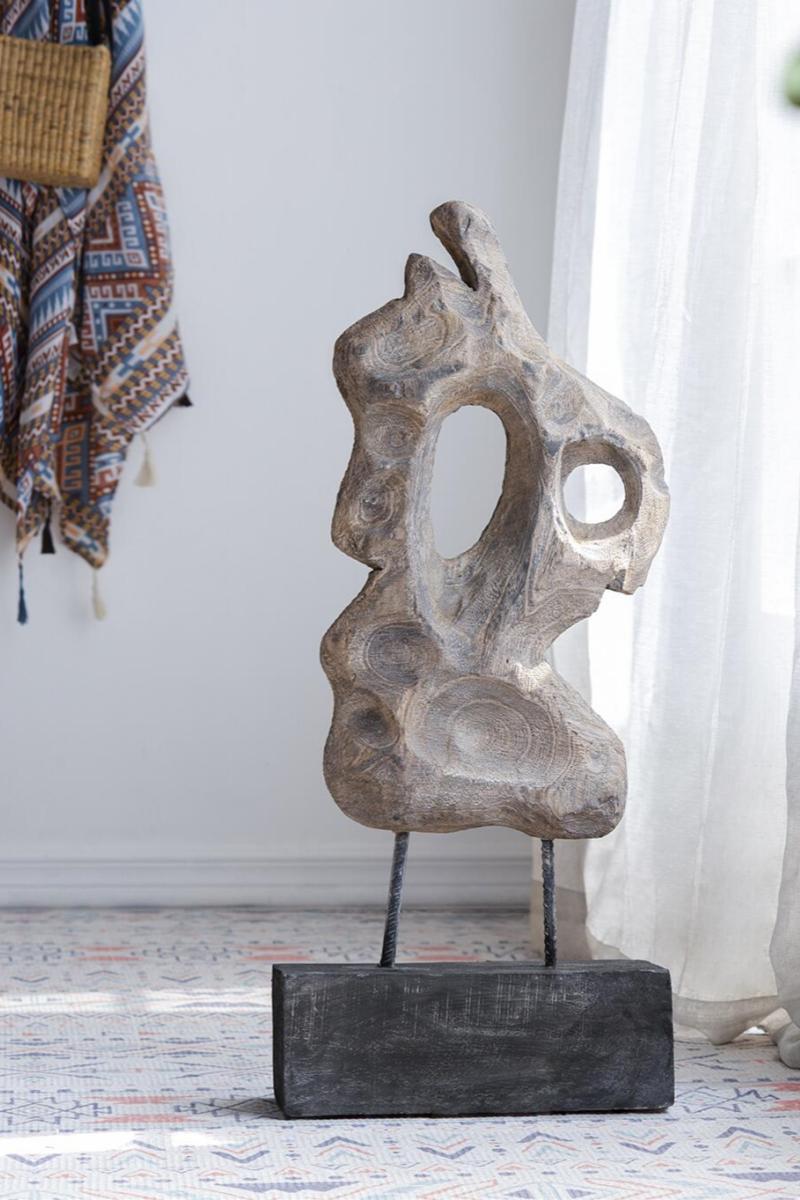 Wooden Hand Sculpture Abstract Wood Art Deco Wood Carving Sculpture