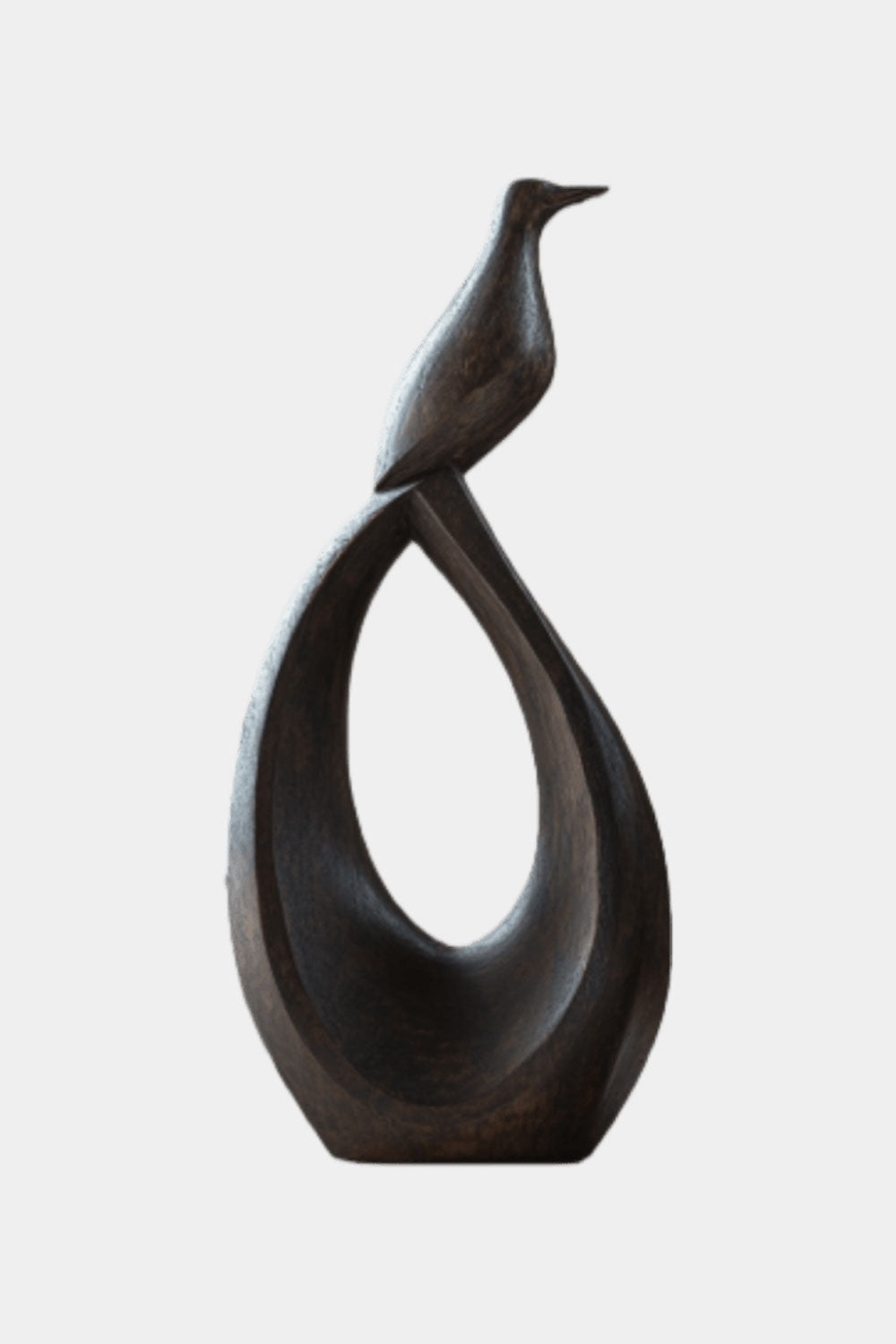 Abstract Bird Wooden Sculpture Hand Carved Modern Art Home Décor Art