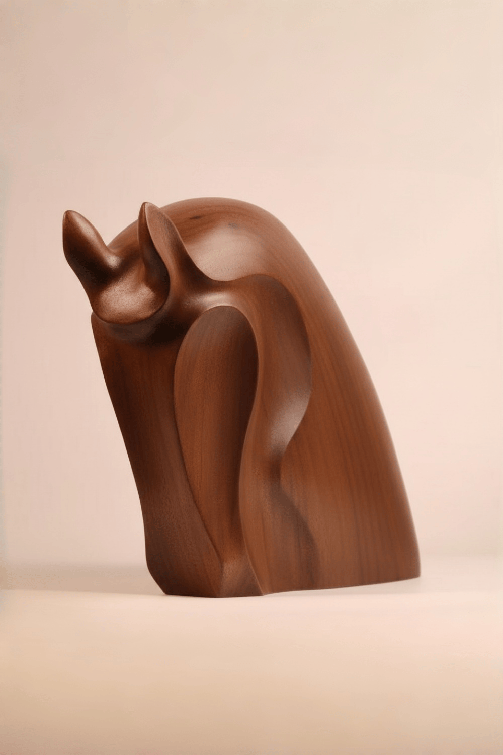 Abstract Wooden Horse Sculpture Animal Wood Sculpture Decor for Home