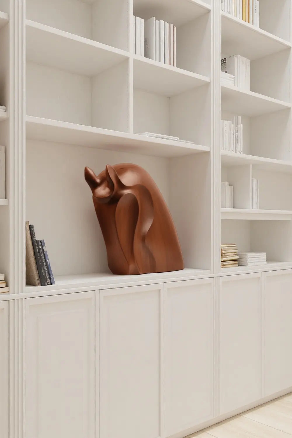 Abstract Wooden Horse Sculpture Animal Wood Sculpture Decor for Home