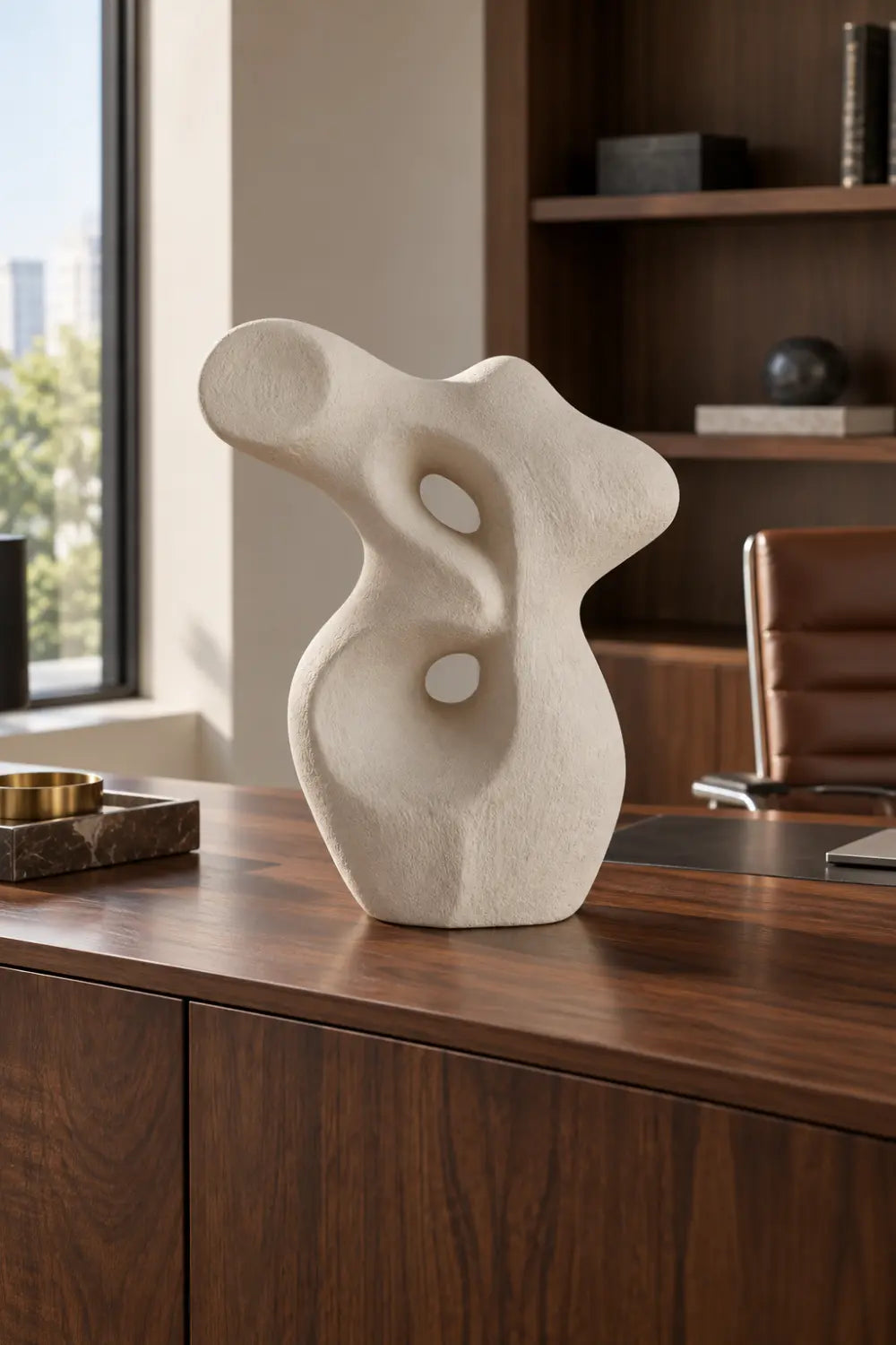 Abstract Clay Sculpture Pottery Sculpture Sculpey Clay Sculpture Housewarming Gift Minimalist Decor