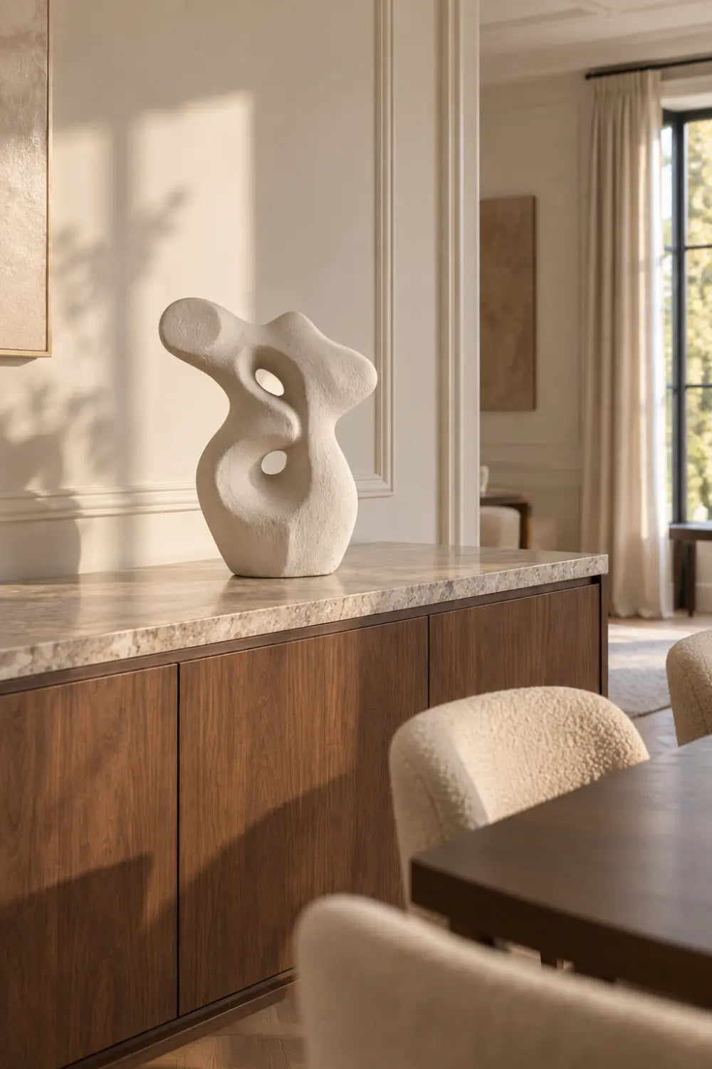 Abstract Clay Sculpture Pottery Sculpture Sculpey Clay Sculpture Housewarming Gift Minimalist Decor