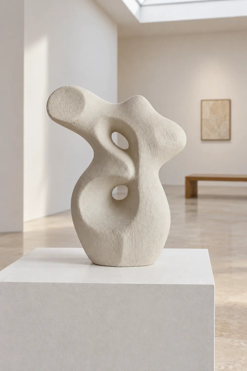 Abstract Clay Sculpture Pottery Sculpture Sculpey Clay Sculpture Housewarming Gift Minimalist Decor