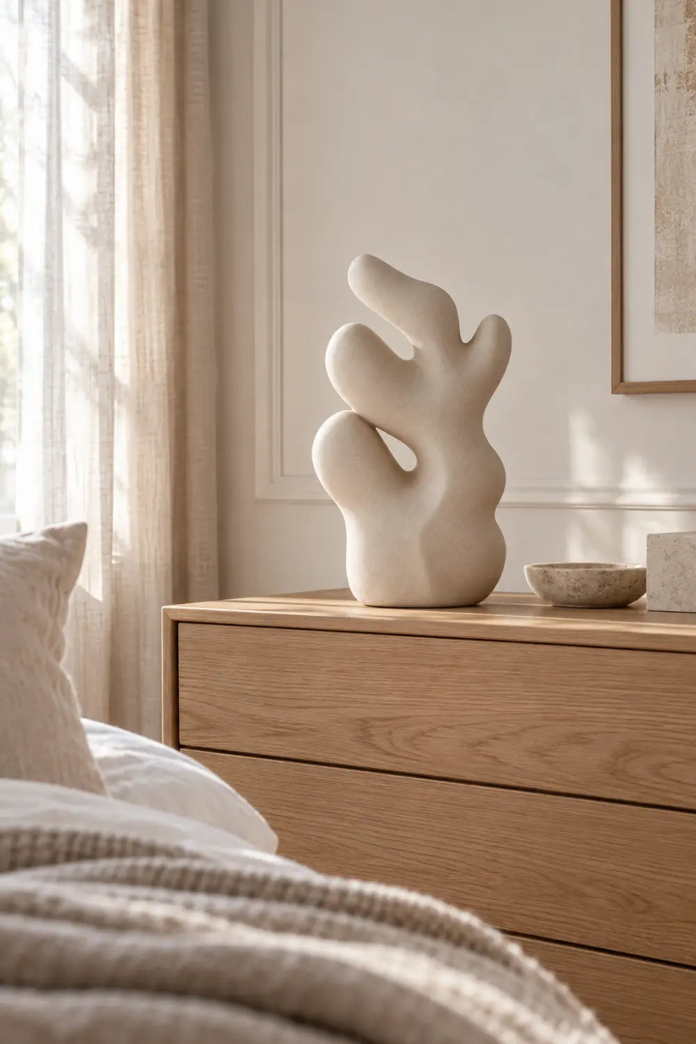 Abstract Clay Sculpture Pottery Sculpture Sculpey Clay Sculpture Housewarming Gift Minimalist Decor