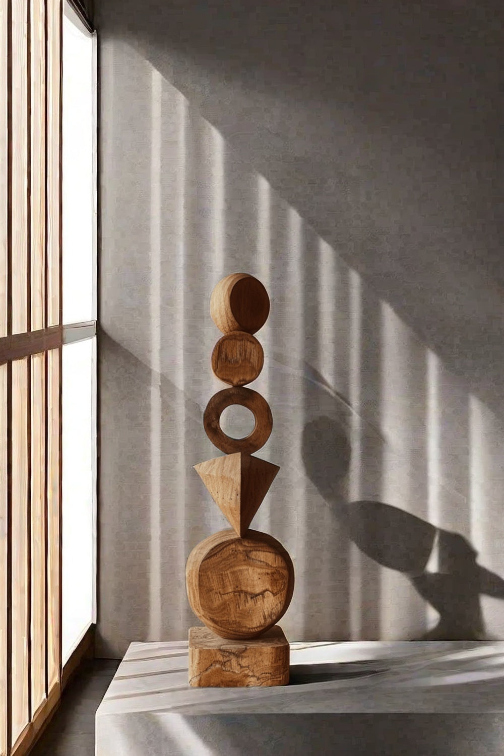 Abstract Wooden Sculpture Hand Carved Wood Art Carving Sculptures