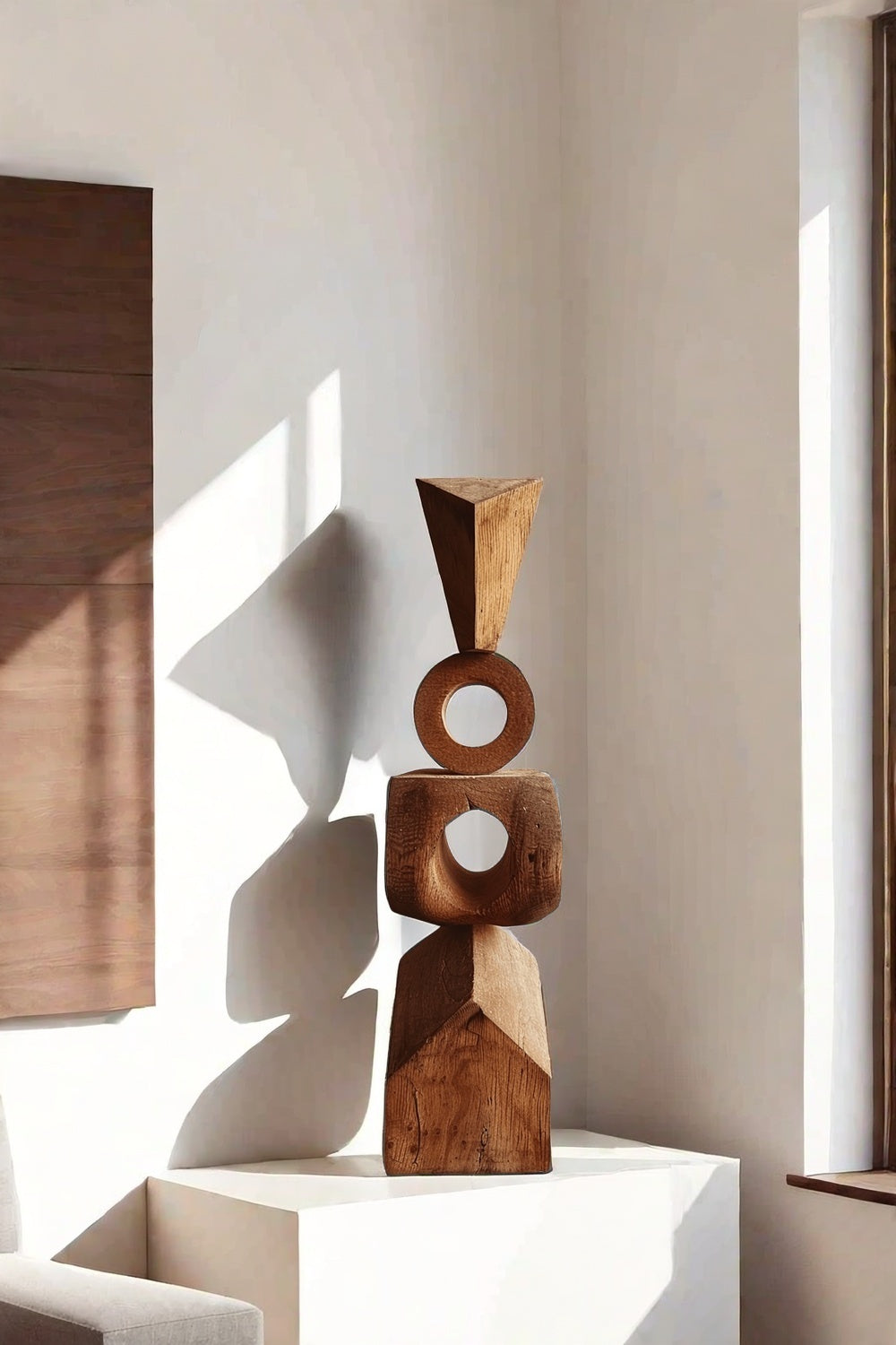 Abstract Wooden Sculpture Hand Carved Wood Art Carving Sculptures