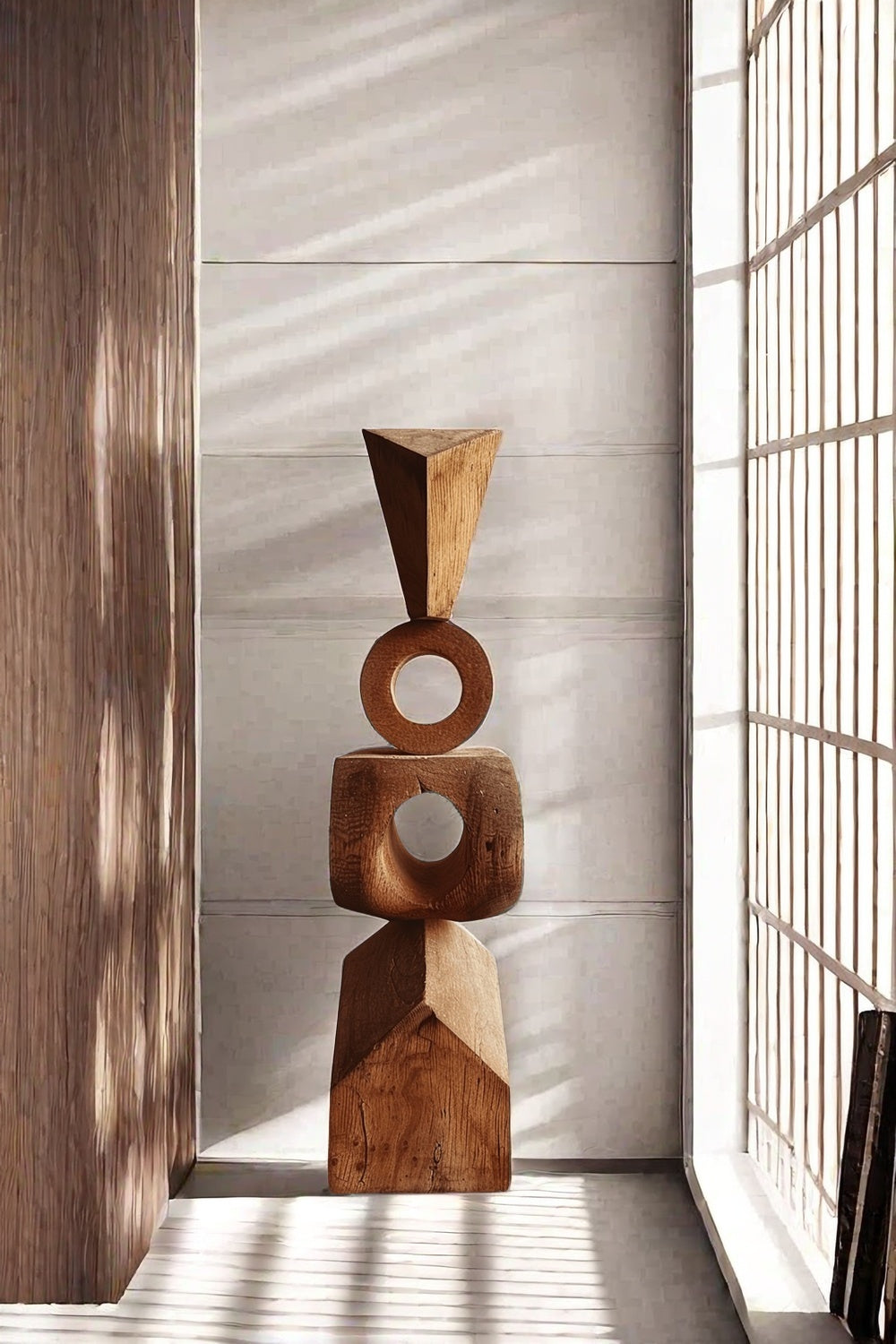 Abstract Wooden Sculpture Hand Carved Wood Art Carving Sculptures