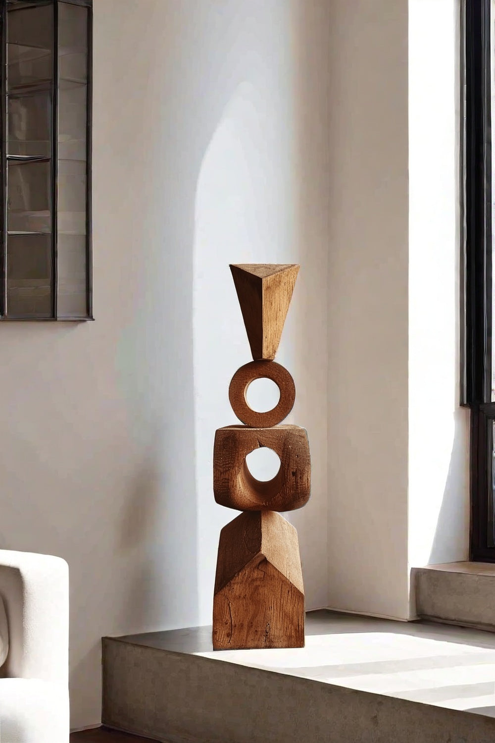 Abstract Wooden Sculpture Hand Carved Wood Art Carving Sculptures