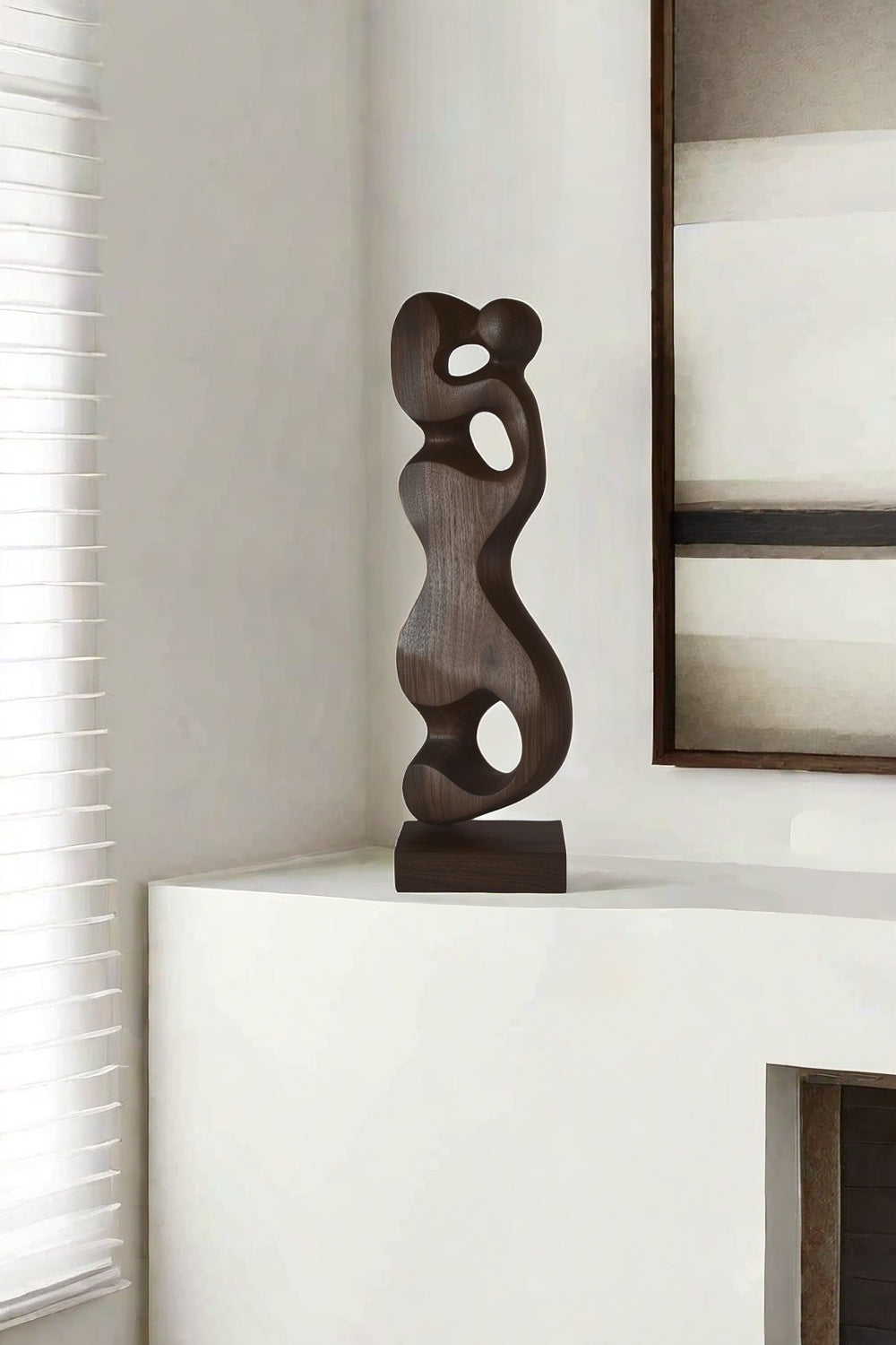 Abstract Wooden Sculpture Hand Carved Wood Art Carving Sculptures