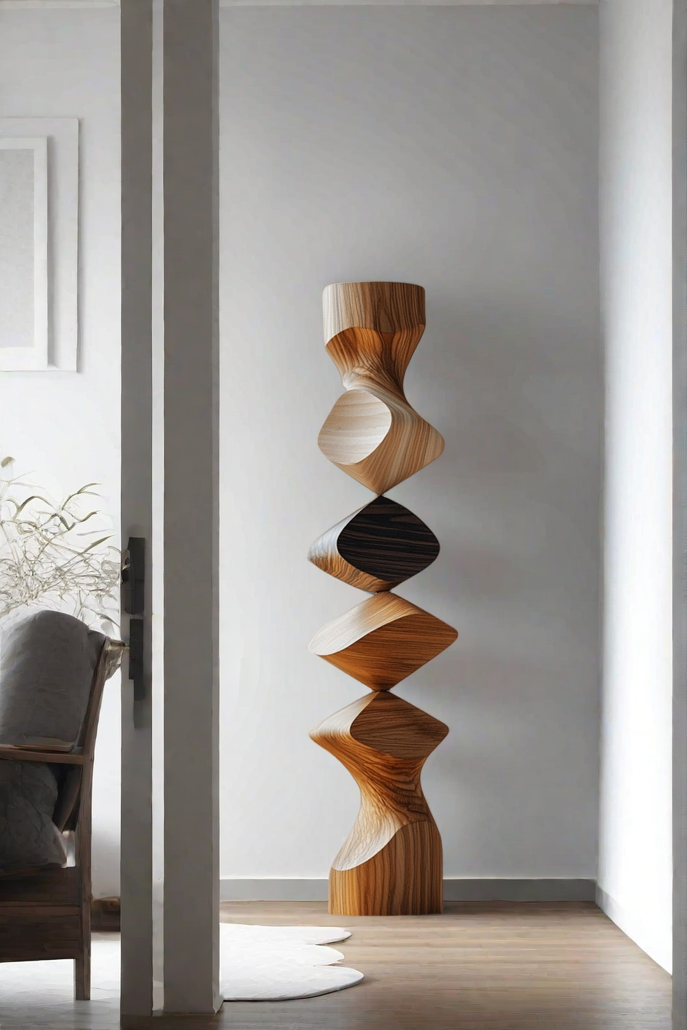 Large Wood Carving Sculpture Home Decor Hand Carved Wooden Sculpture Art