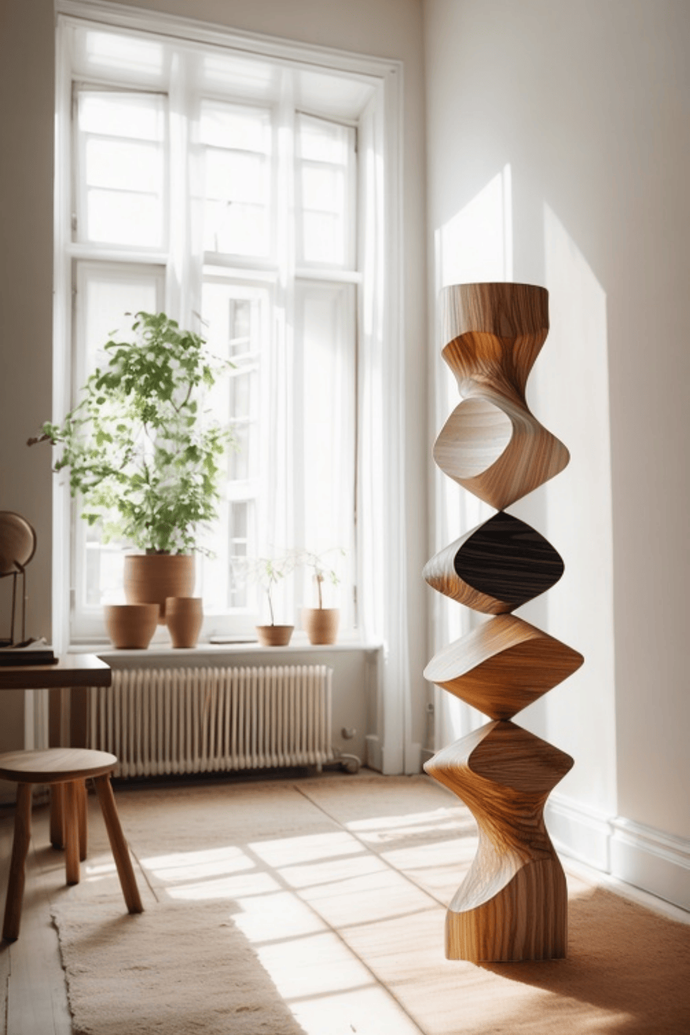 Large Wood Carving Sculpture Home Decor Hand Carved Wooden Sculpture Art