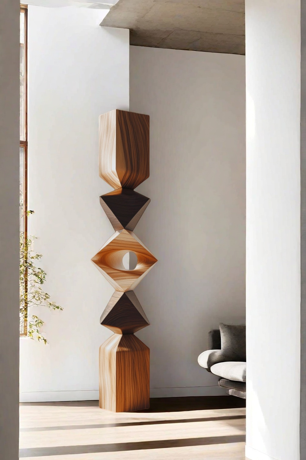 Large Wood Carving Sculpture Home Decor Hand Carved Wooden Sculpture Art