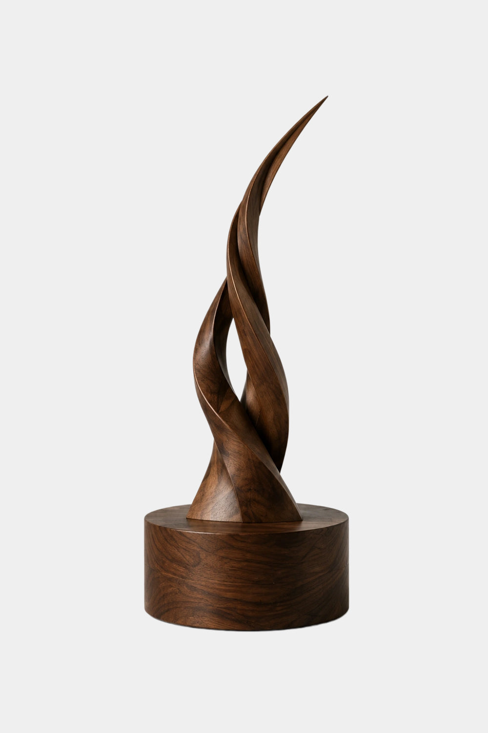 Modern Vertical Wooden Sculpture Minimalist Accent Piece For Living Room