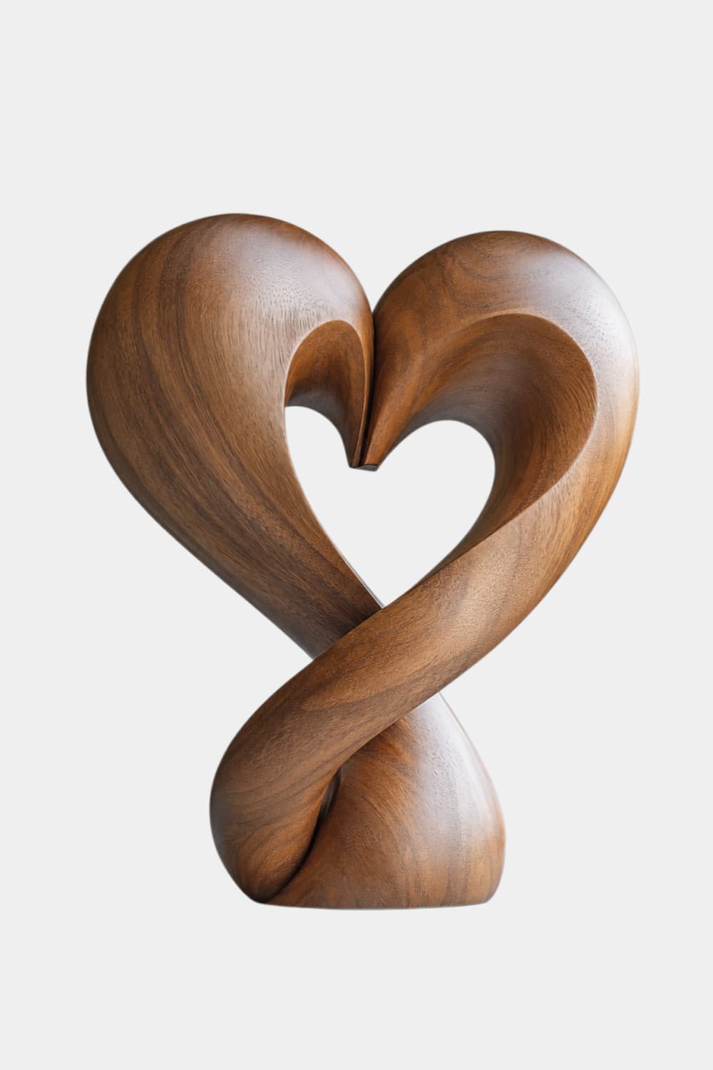 Abstract Endless Loop Wood Sculpture | Modern Infinity Decor Piece | Gallery Art Gift