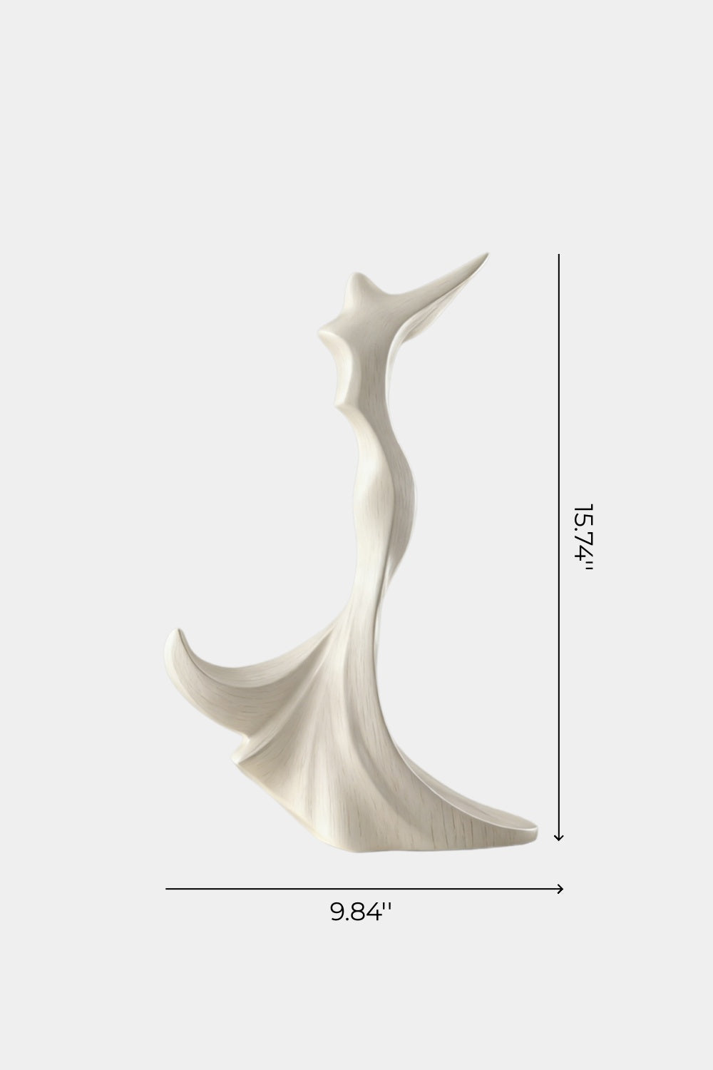 Abstract Wood Ballerina Sculpture | Fluid Dancer Statue | Elegant Gift Decor