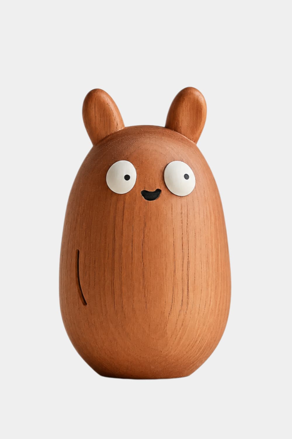 Cute Wood Creature Figurine | Nordic Animal Statue | Playful Nursery Decor