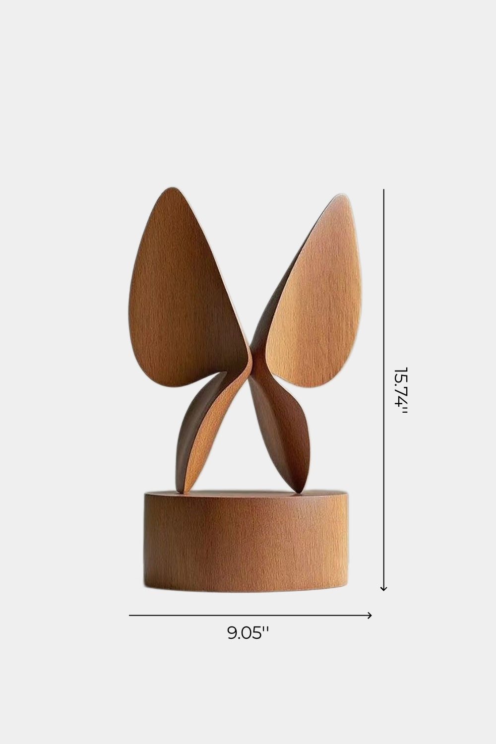 Wooden Butterfly Sculpture | Mid-Century Modern Table Accent