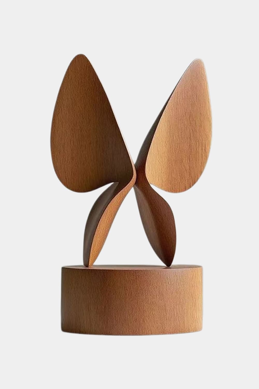 Wooden Butterfly Sculpture | Mid-Century Modern Table Accent