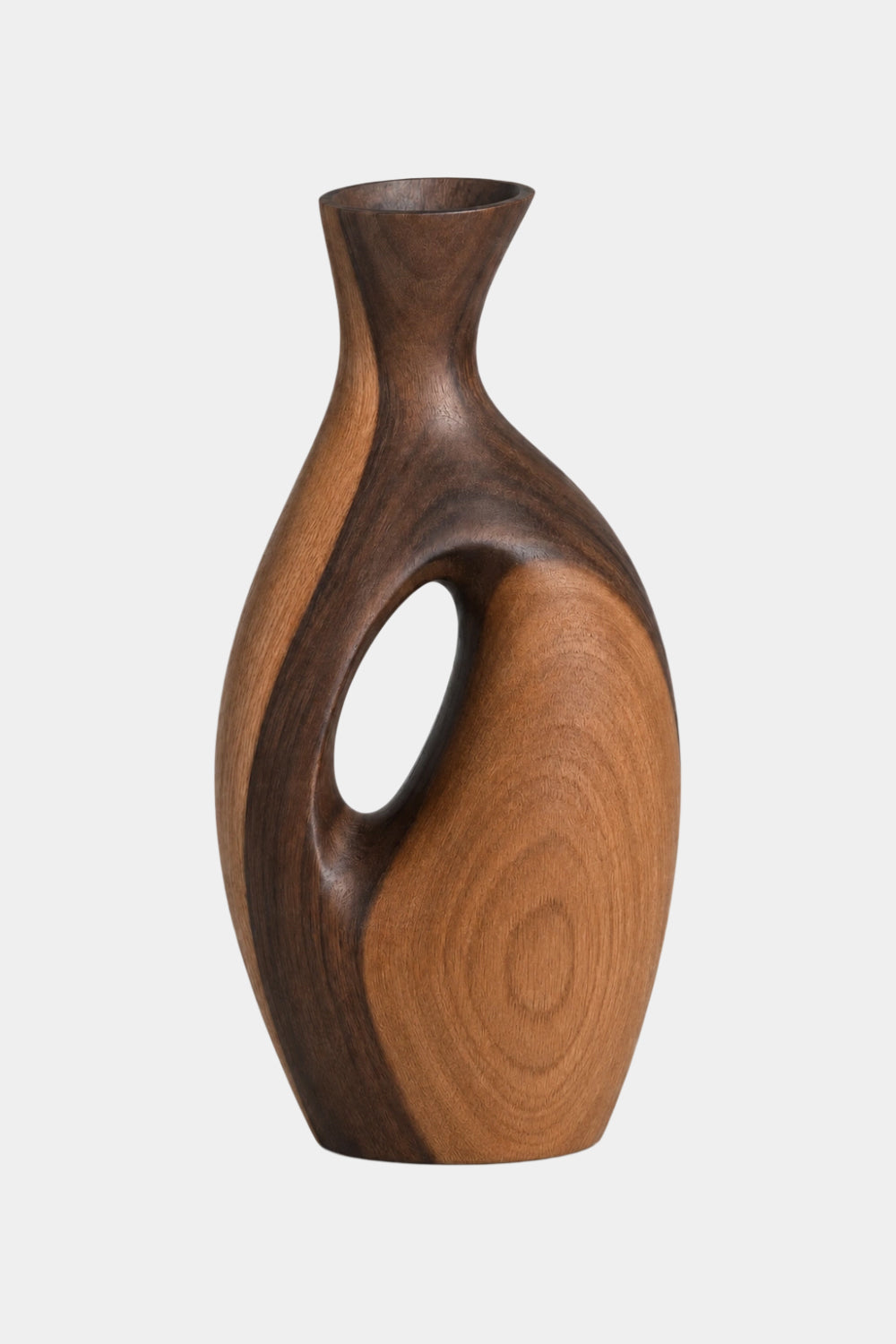 Handmade Abstract Wooden Vase For Modern Minimalist Home Decor Art Piece