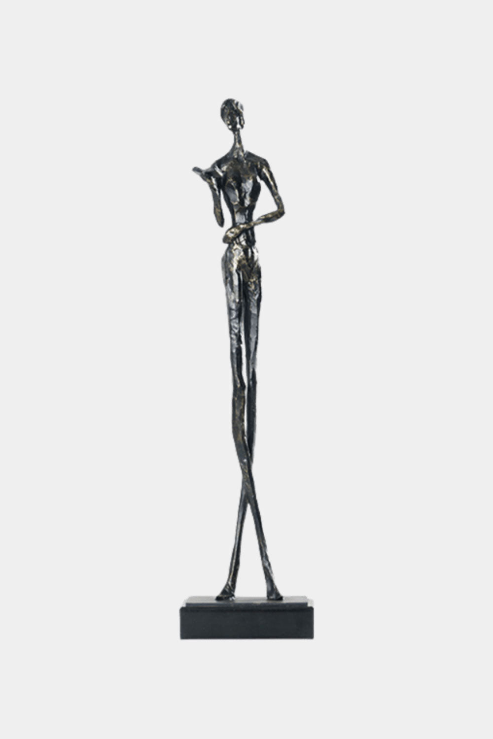 Metal Human Sculpture Metal Figurine Decor Metal Human Figure Statue Art