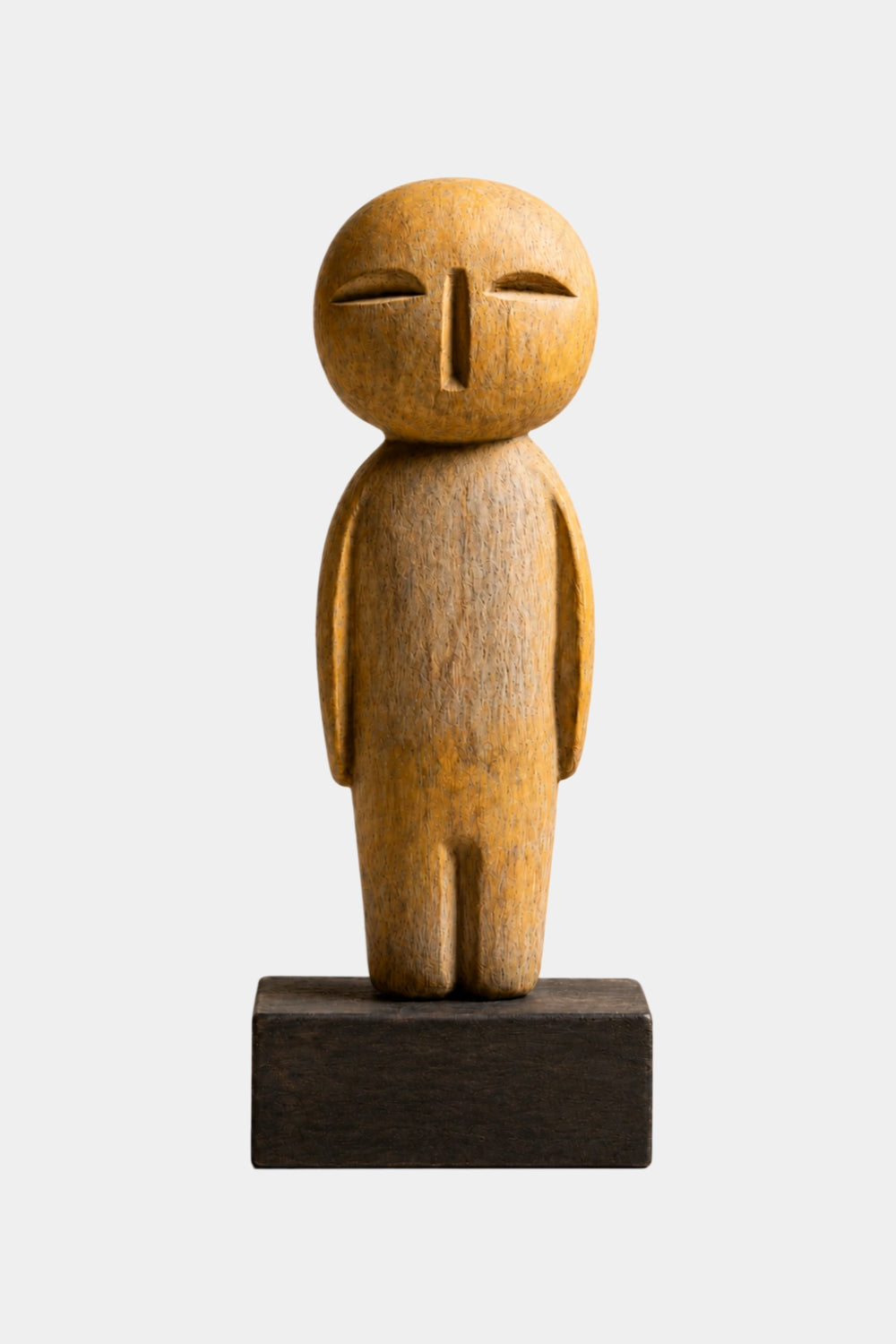 Minimalist Hand-Carved Wooden Figurine | Modern Home Decor Sculpture