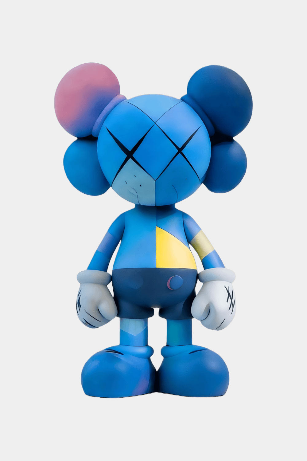 Large Blue Kaws Style Art Sculpture Modern Street Statue Art Figurine