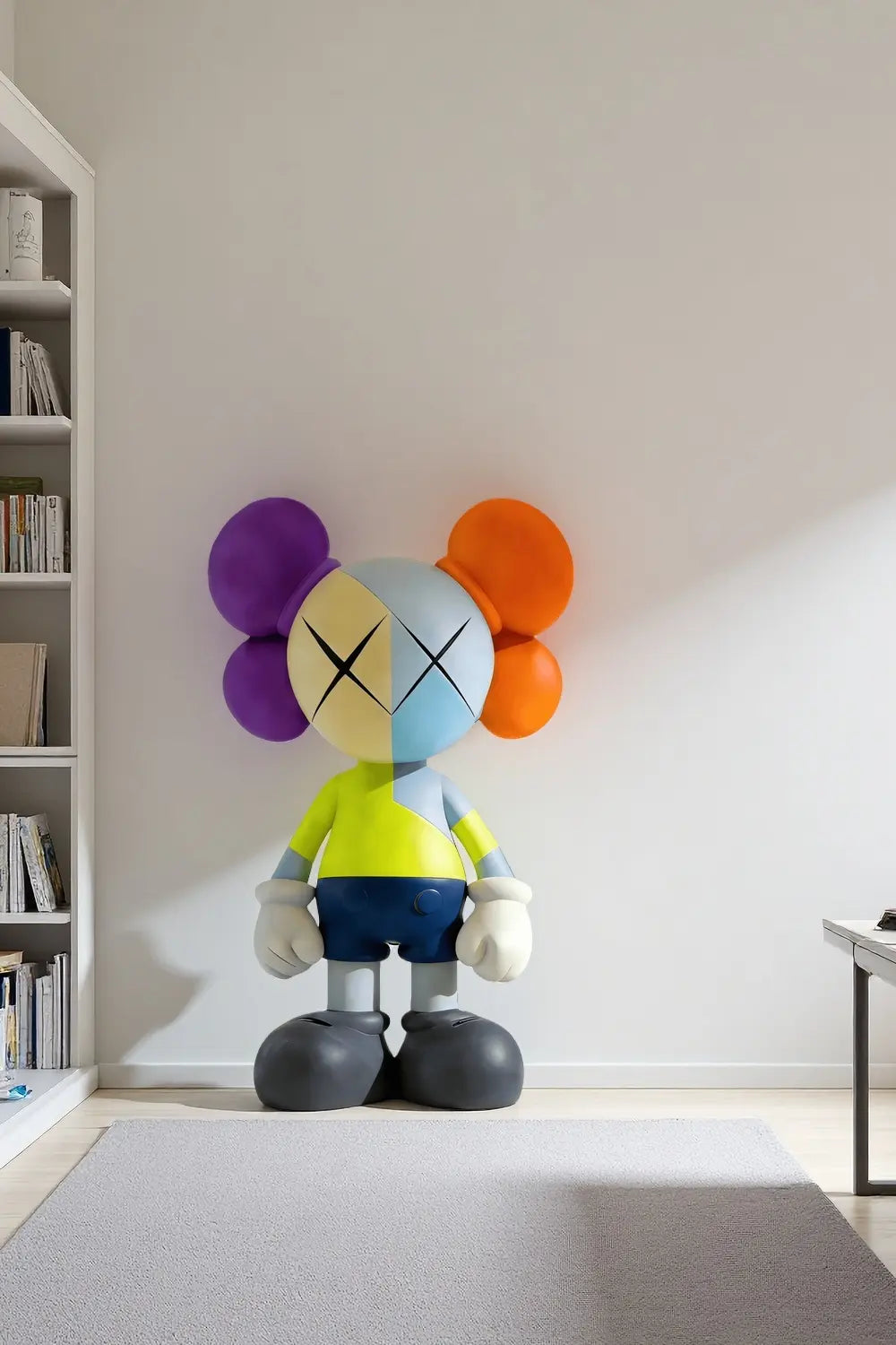 Large Floor Standing KAWS Statue Tall Colorful Pop Art Figure Artiblend